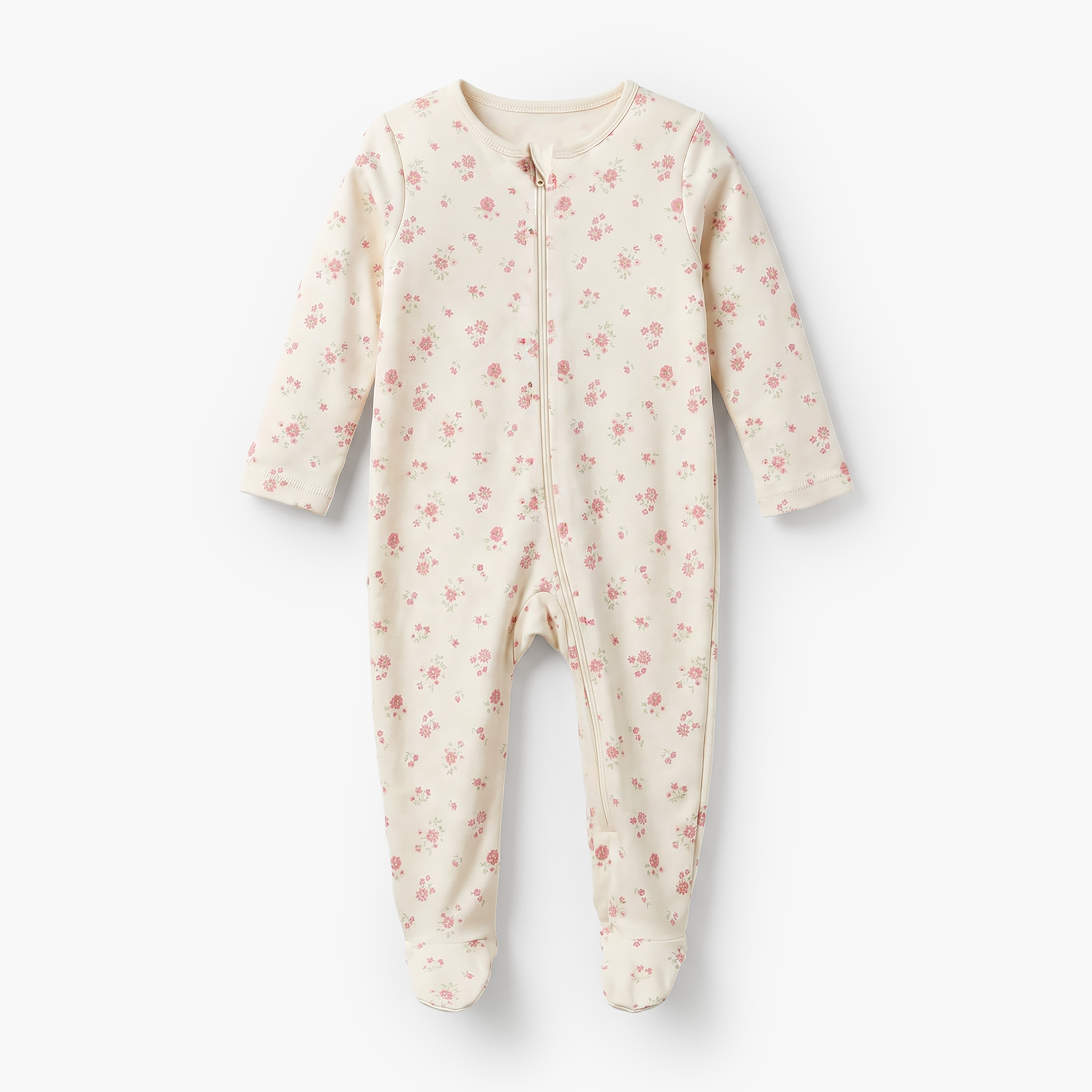 Pack of 5 Juniors Cotton Round Neck Long Sleeves Sleepsuit with Assorted Print-baby-girls-clothing-nightwear-sleepsuits-image-5