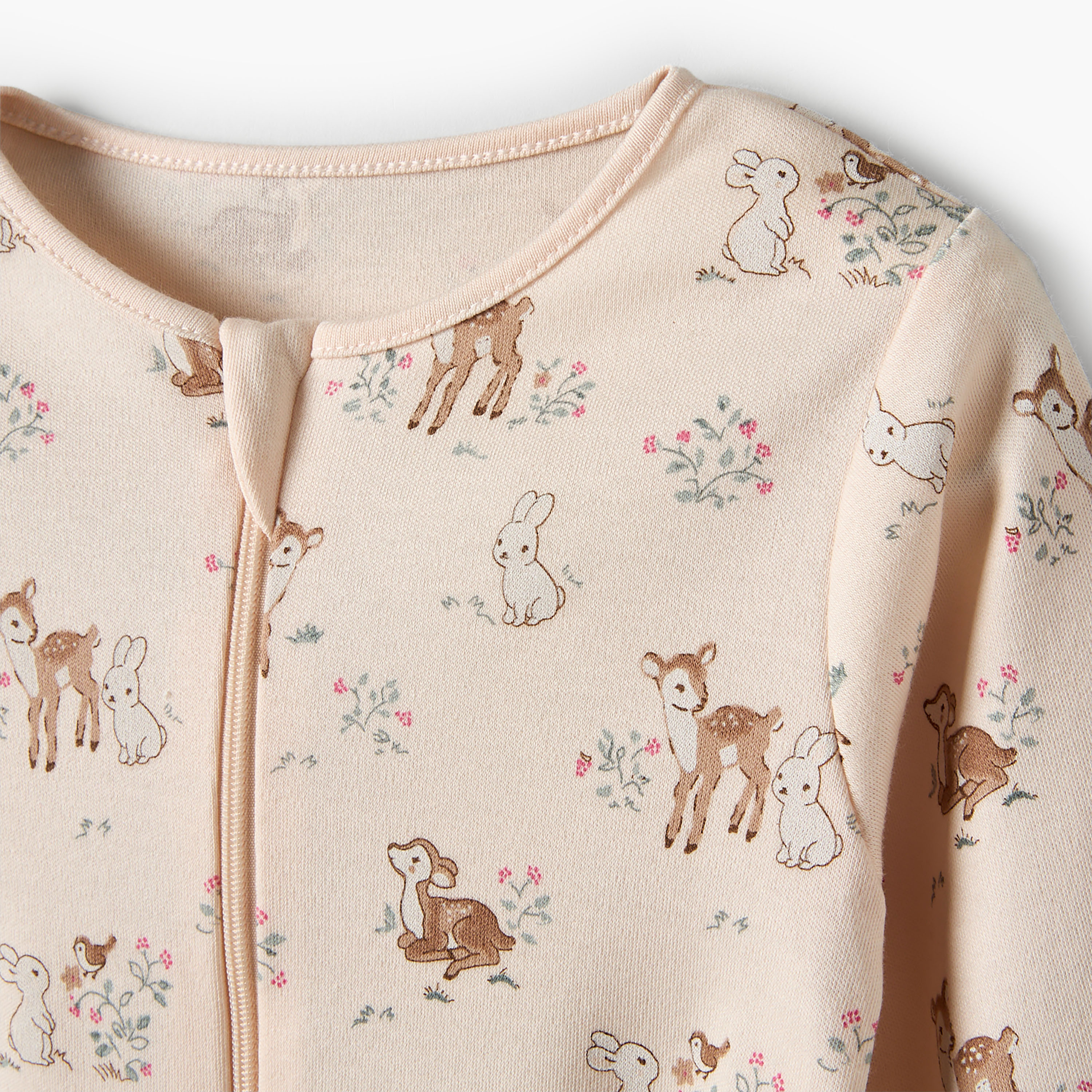 Pack of 5 Juniors Cotton Round Neck Long Sleeves Sleepsuit with Assorted Print-baby-girls-clothing-nightwear-sleepsuits-image-9