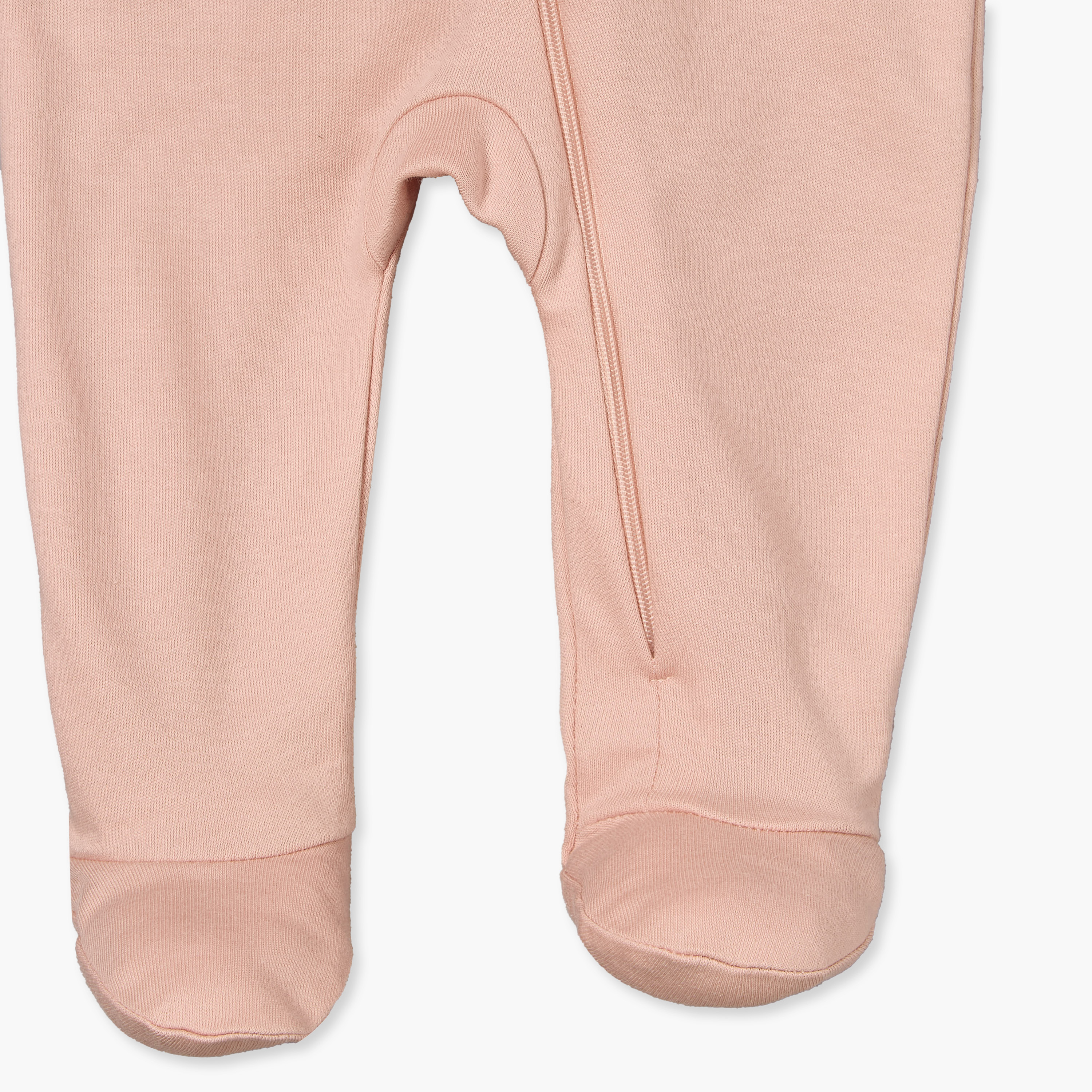 بدلة نوم قطن بياقة ضيقة وأكمام طويلة وسحاب إغلاق من جونيورز - عبوة من 3 قطع-baby-girls-clothing-nightwear-sleepsuits-image-7