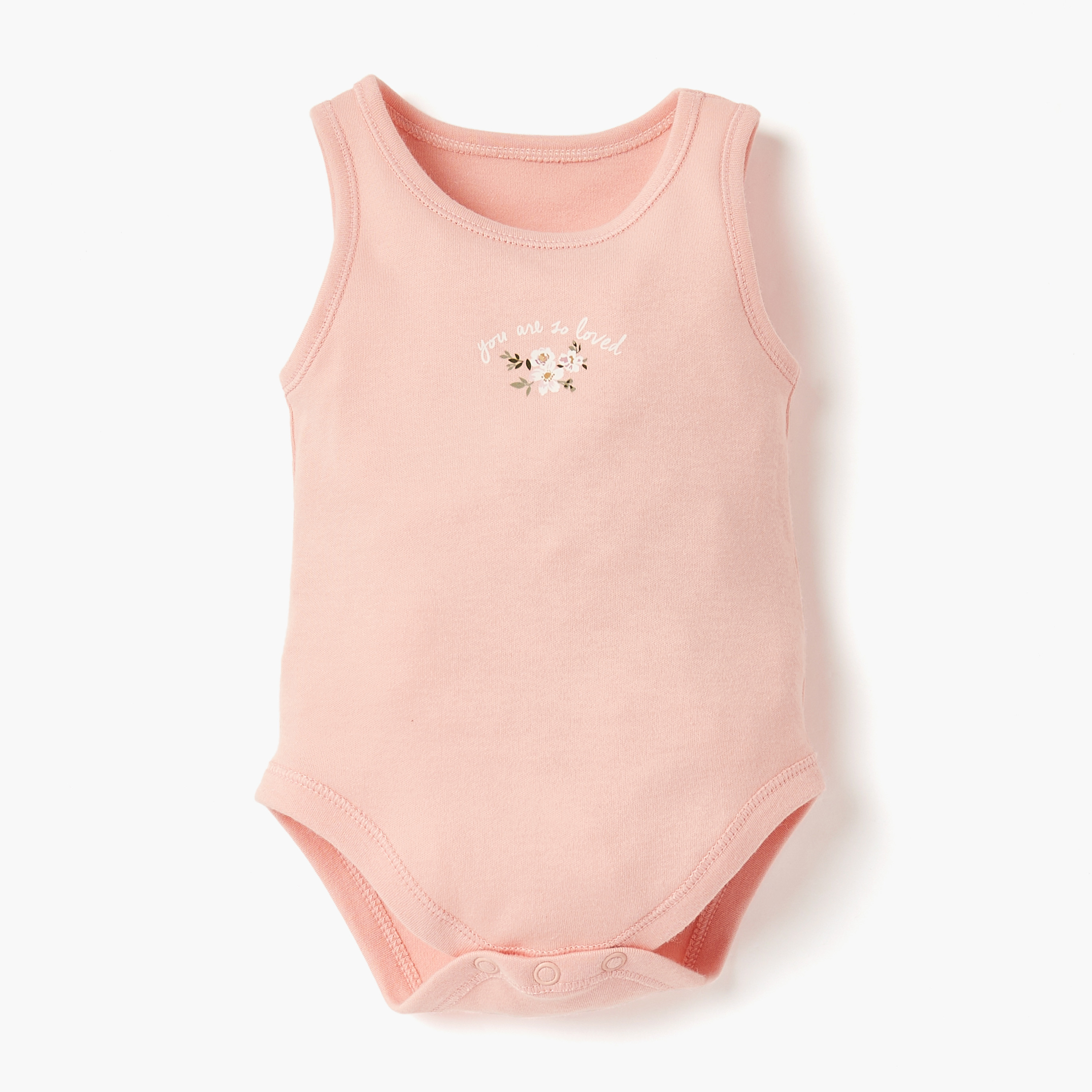 Juniors Printed Sleeveless Bodysuit - Set of 4-baby-girls-clothing-bodysuits-image-5