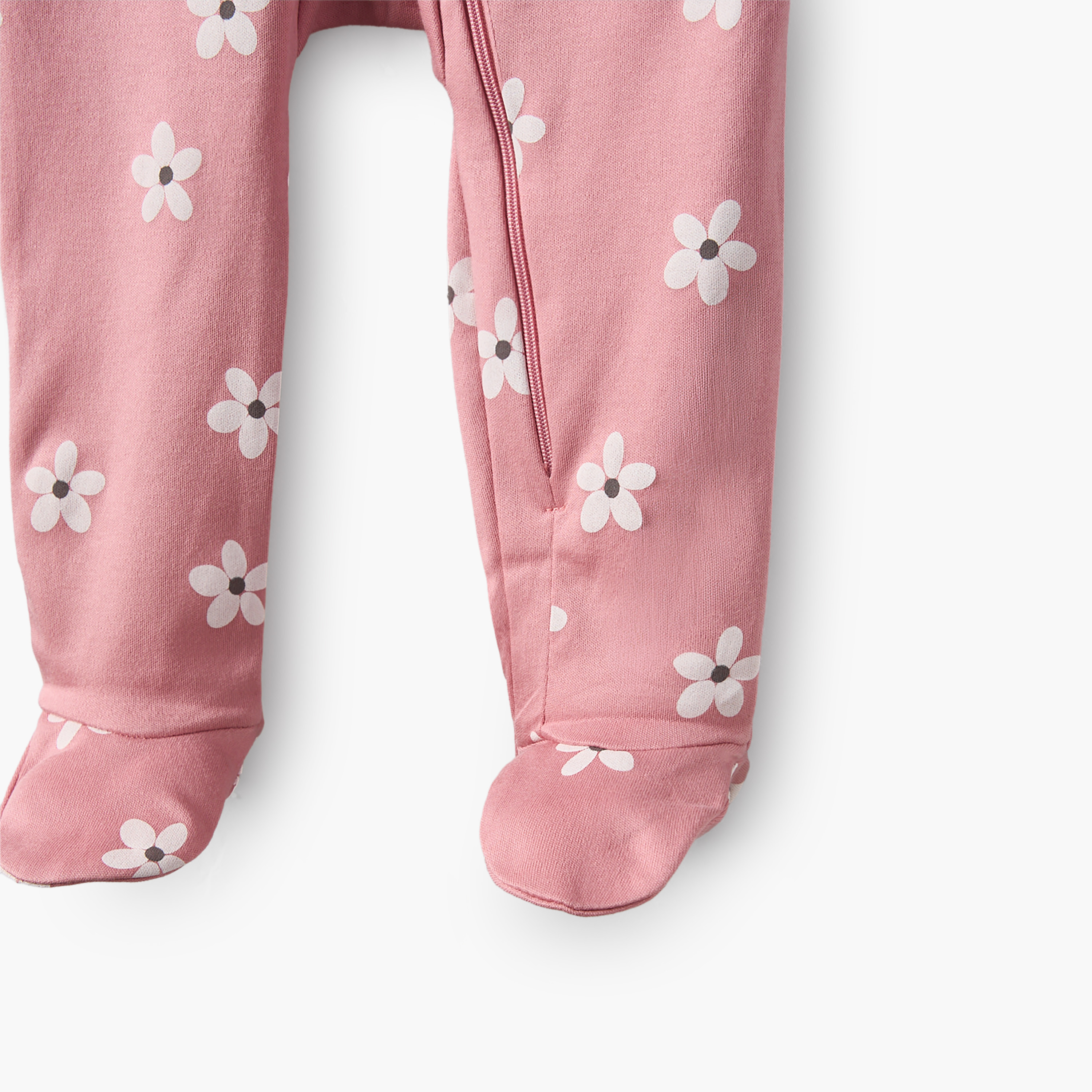 Pack of 5 Juniors Cotton Crew Neck Long Sleeve Sleepsuit with Zip Closure-baby-girls-clothing-nightwear-sleepsuits-image-10