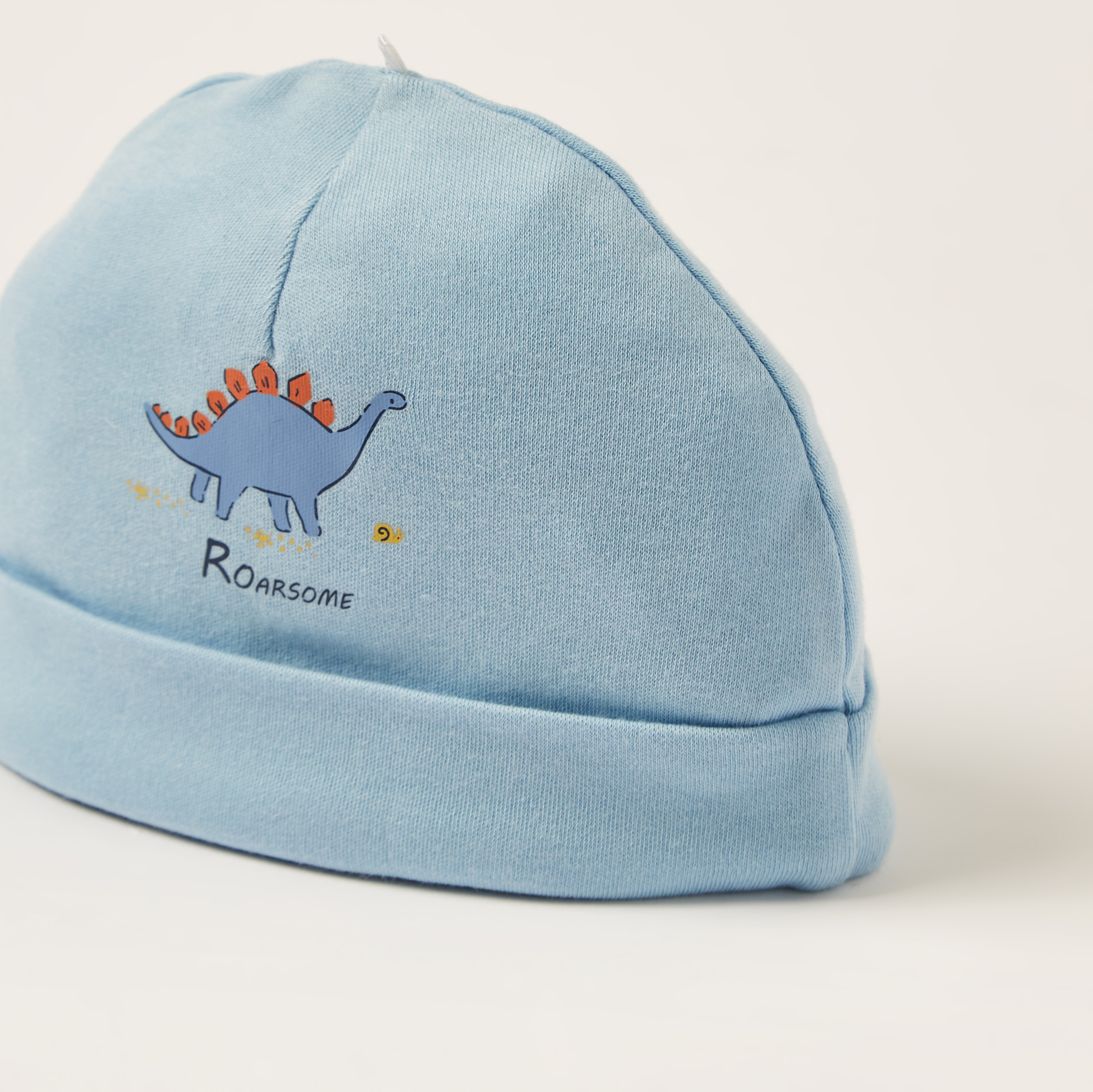 Juniors Dinosaur Print Cap - Set of 2-baby-boys-accessories-caps-image-4