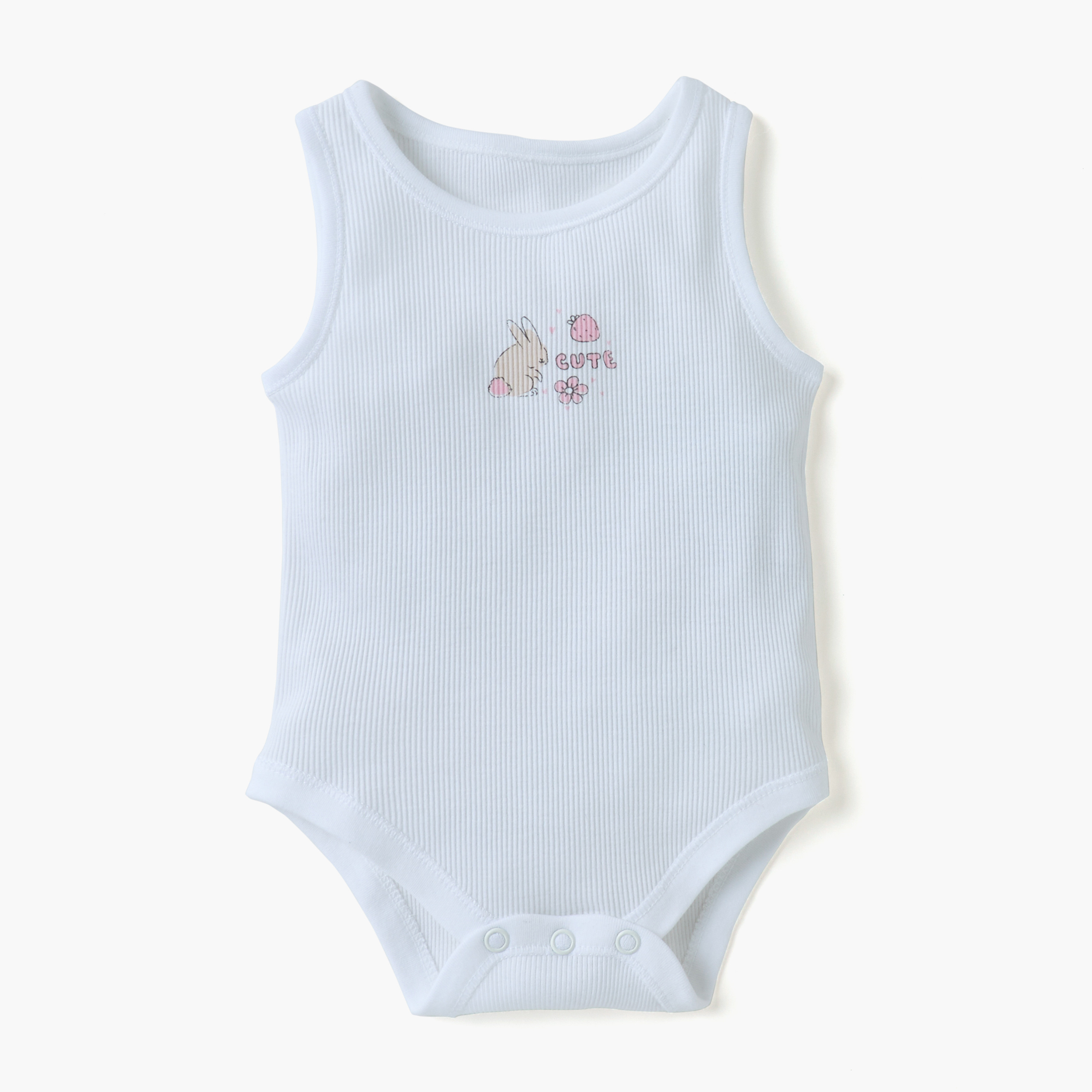 Juniors Ribbed Sleeveless Bodysuit with Button Closure - Set of 7-baby-girls-clothing-bodysuits-image-10