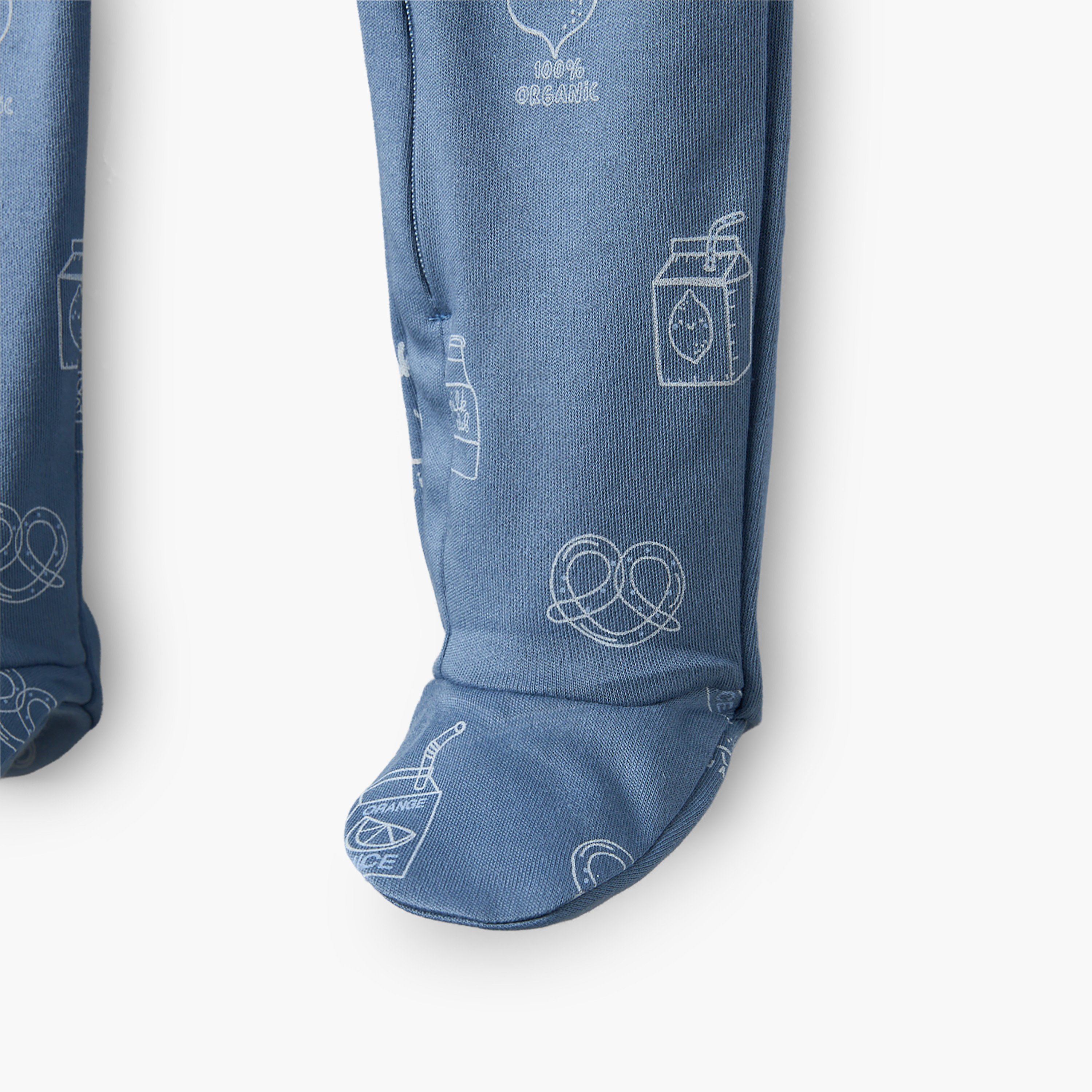 بدلات نوم قطن بسحاب إغلاق وأكمام طويلة وياقة ضيقة من جونيورز - عبوة 5 قطع-baby-boys-clothing-nightwear-sleepsuits-image-10