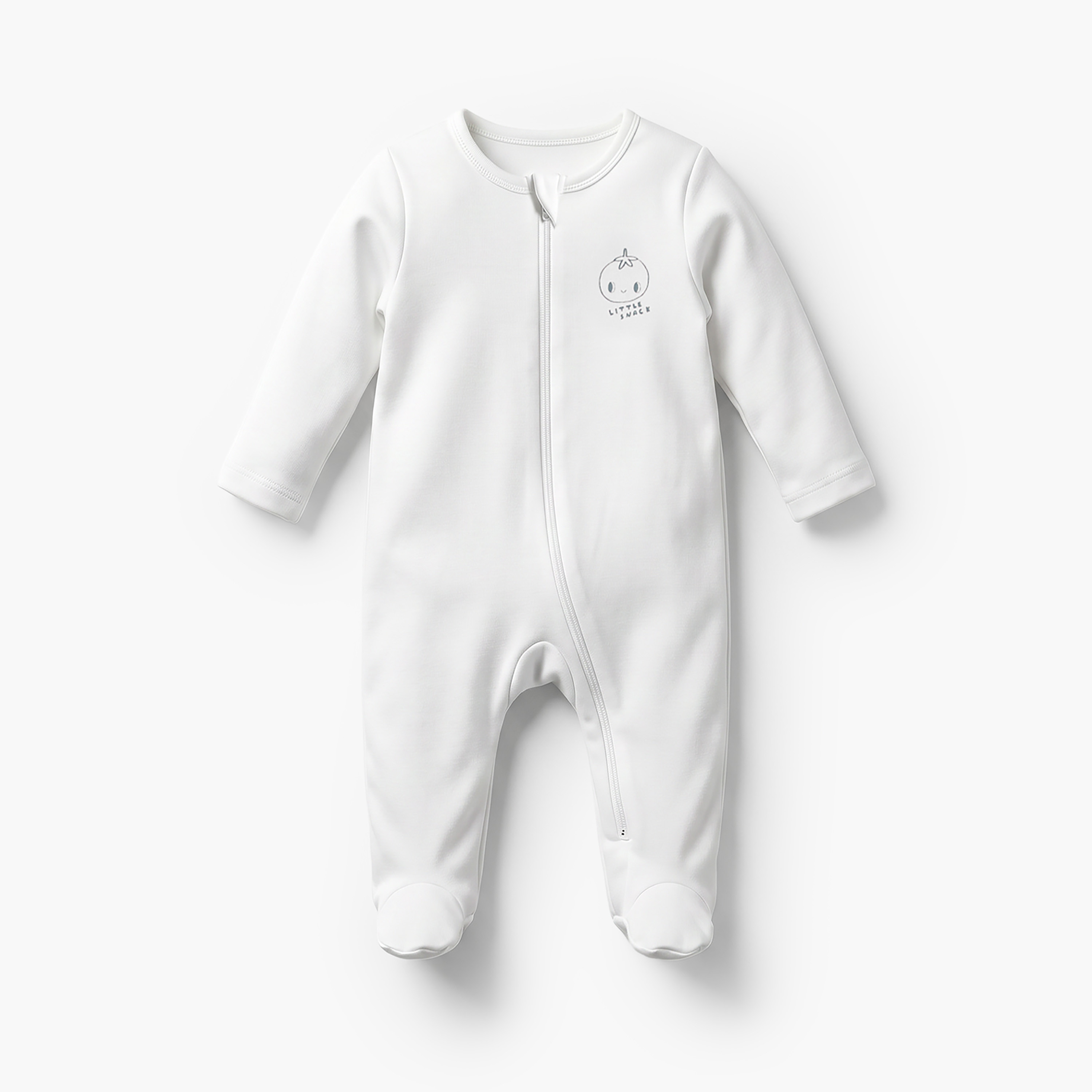 Pack of 5 Juniors Cotton Crew Neck Long Sleeve Sleepsuit with Zip Closure-baby-boys-clothing-nightwear-sleepsuits-image-3