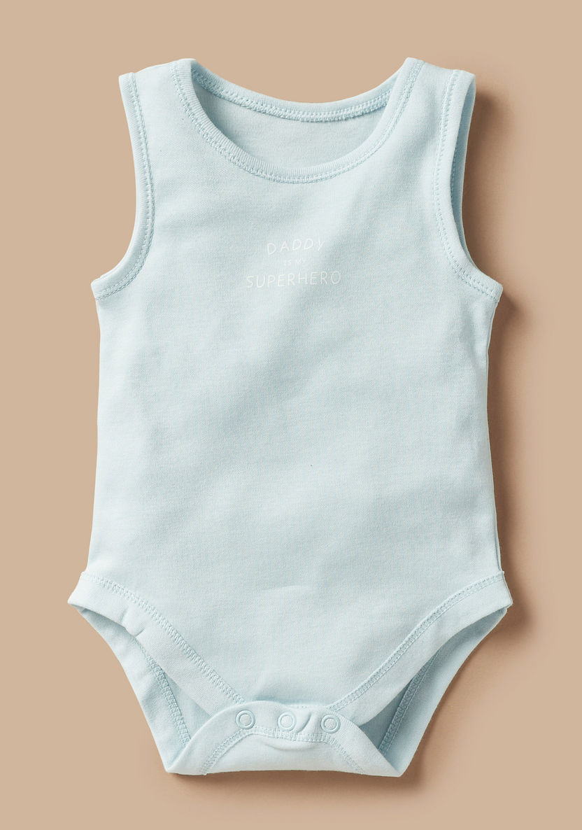 Juniors Printed Sleeveless Bodysuit - Set of 7-Bodysuits-image-1