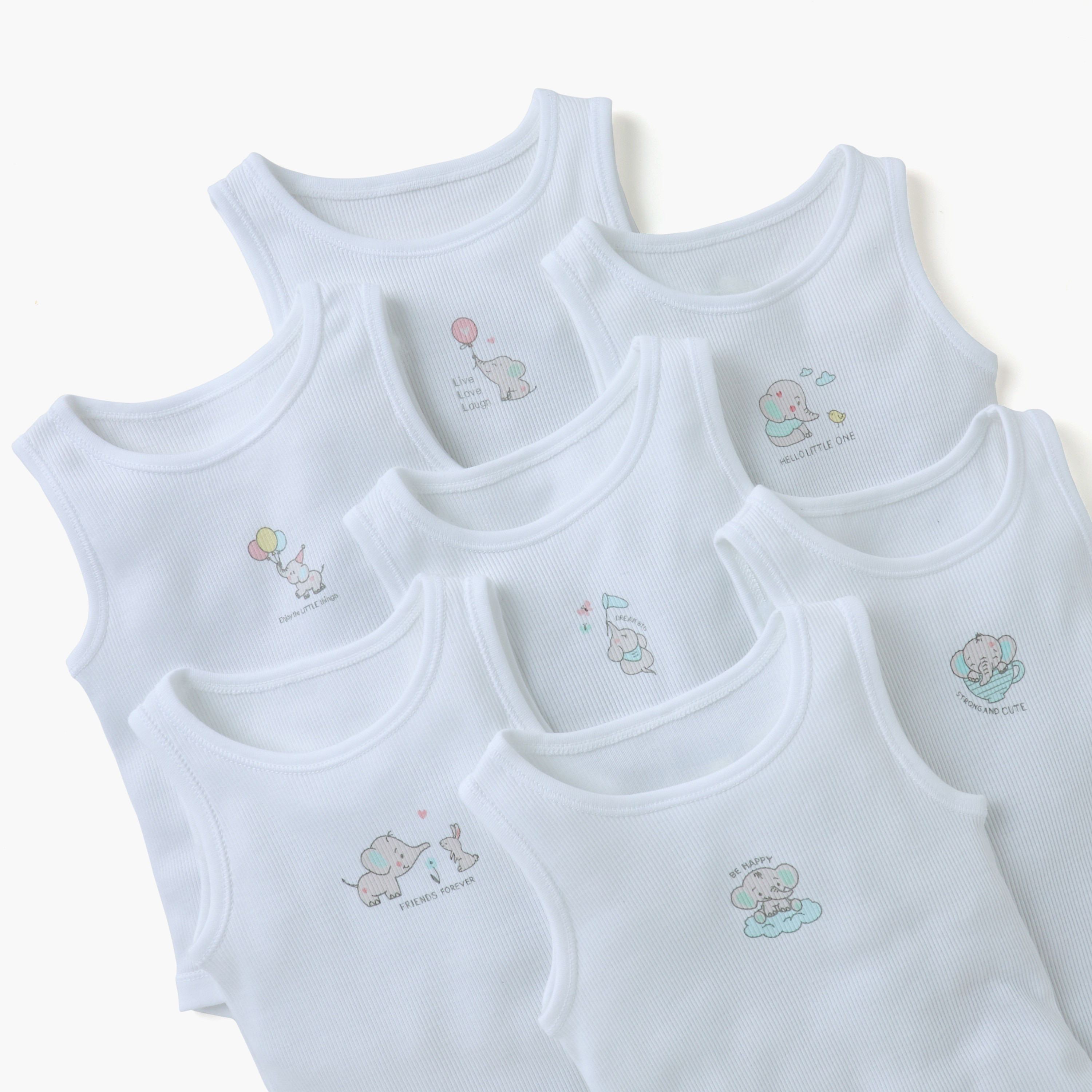 بودي سوت دون أكمام بإغلاق أزرار وطبعات من جونيورز - مجموعة من 7-baby-boys-clothing-multipacks-image-9