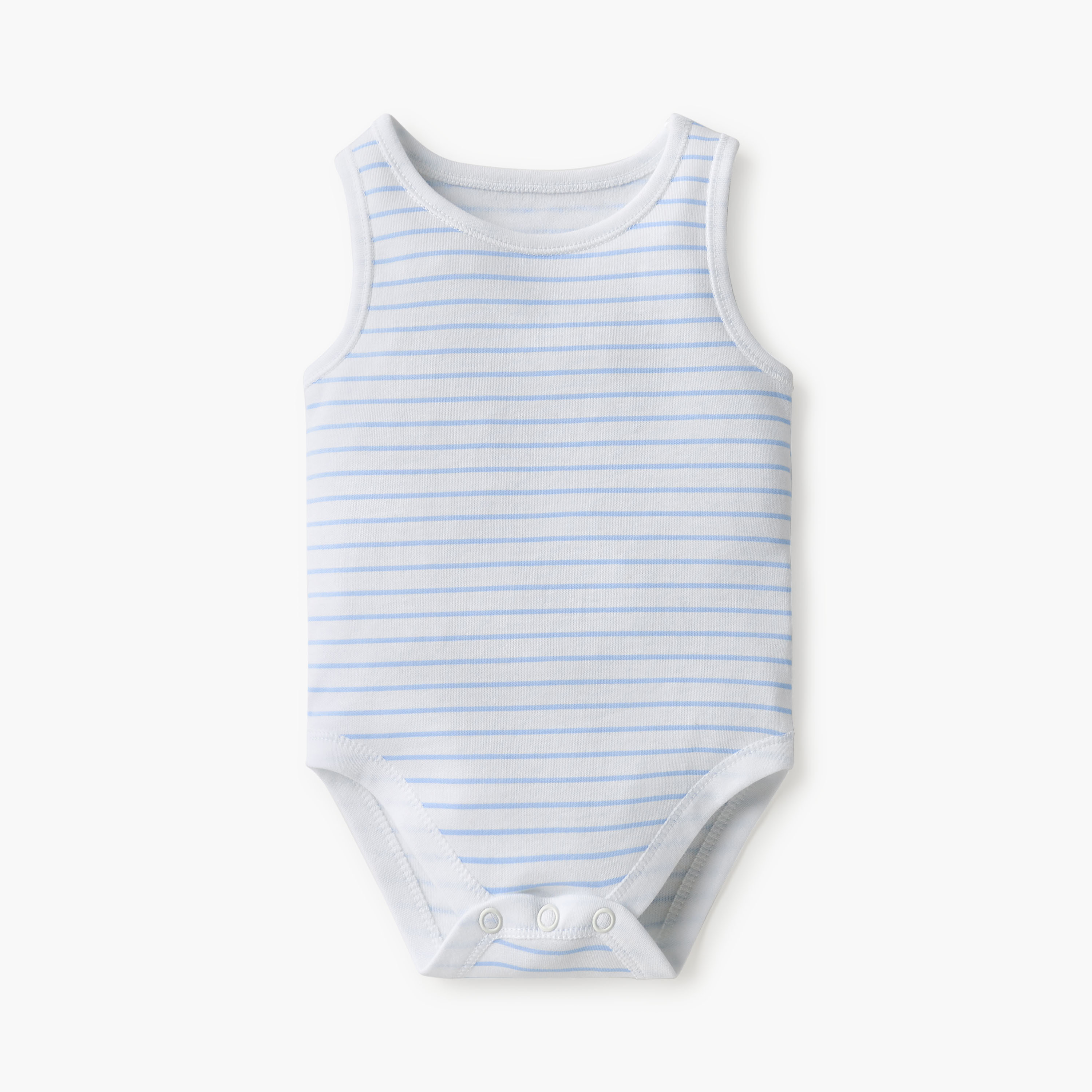 Juniors Printed Sleeveless Bodysuit with Button Closure - Set of 7-baby-boys-clothing-bodysuits-image-3
