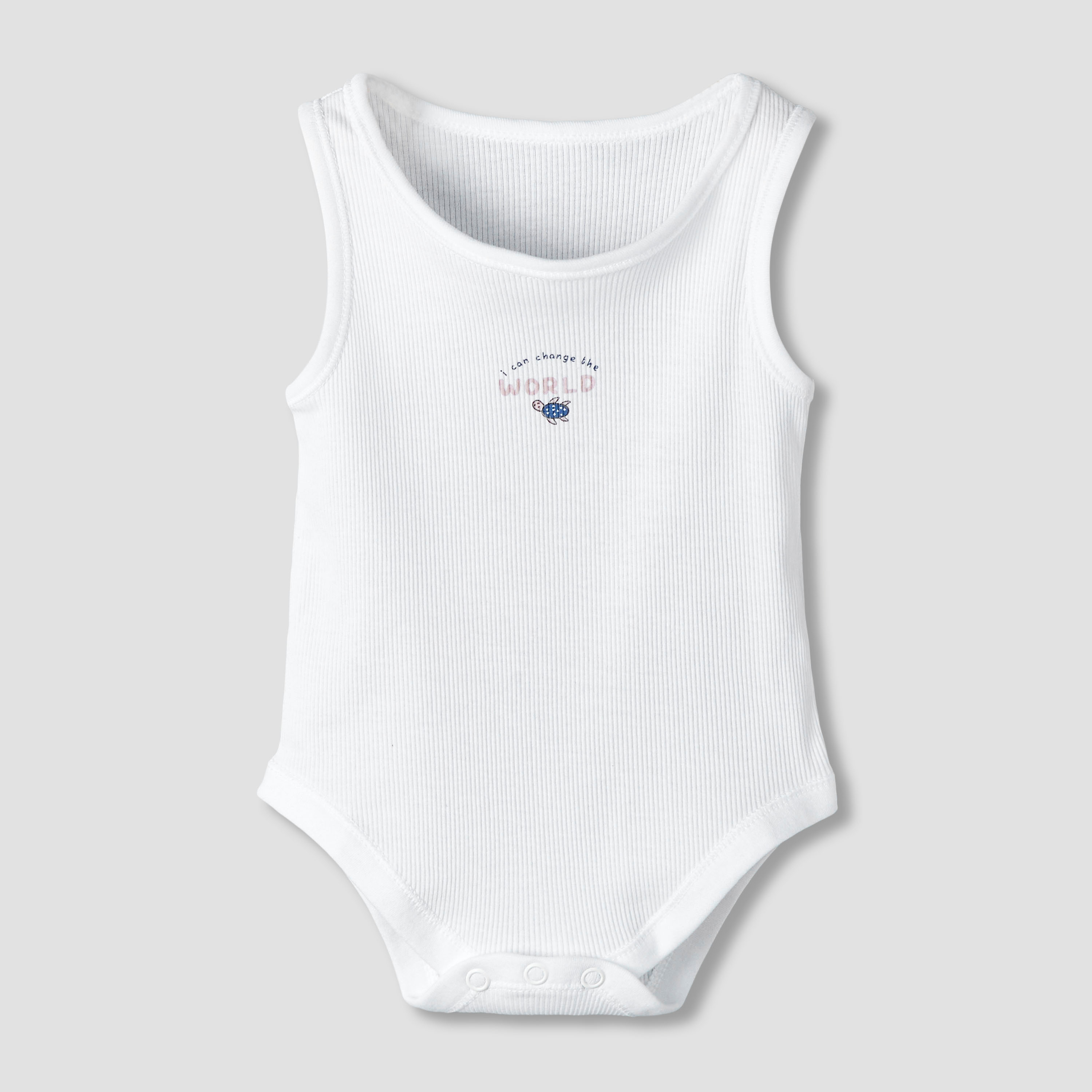 Pack of 5 Juniors Round Neck Sleeveless Bodysuit with Print-baby-boys-clothing-bodysuits-image-3
