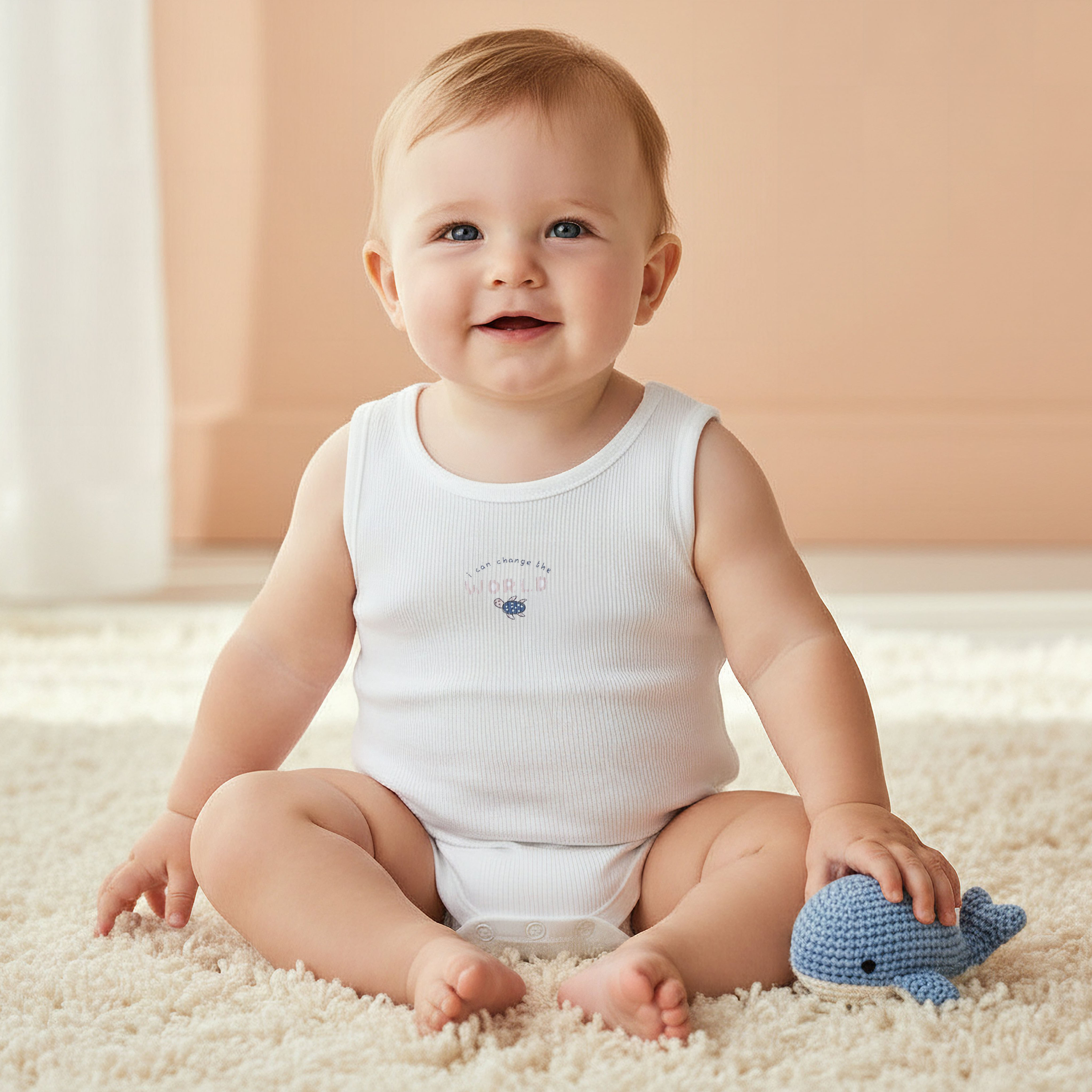 Pack of 5 Juniors Round Neck Sleeveless Bodysuit with Print-baby-boys-clothing-bodysuits-image-2