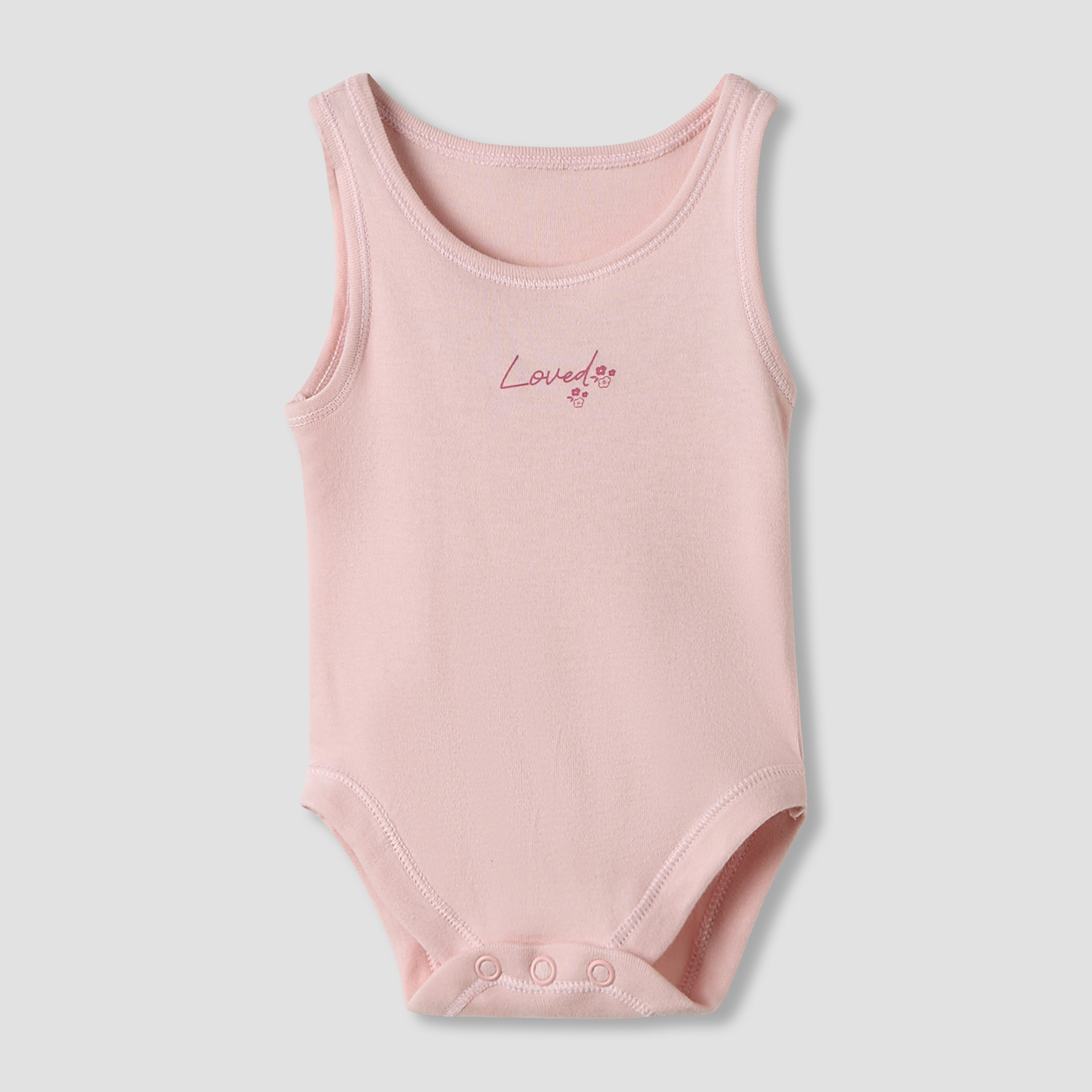 Juniors Floral Print Sleeveless Bodysuit with Snap Button Closure - Set of 7-baby-girls-clothing-bodysuits-image-6