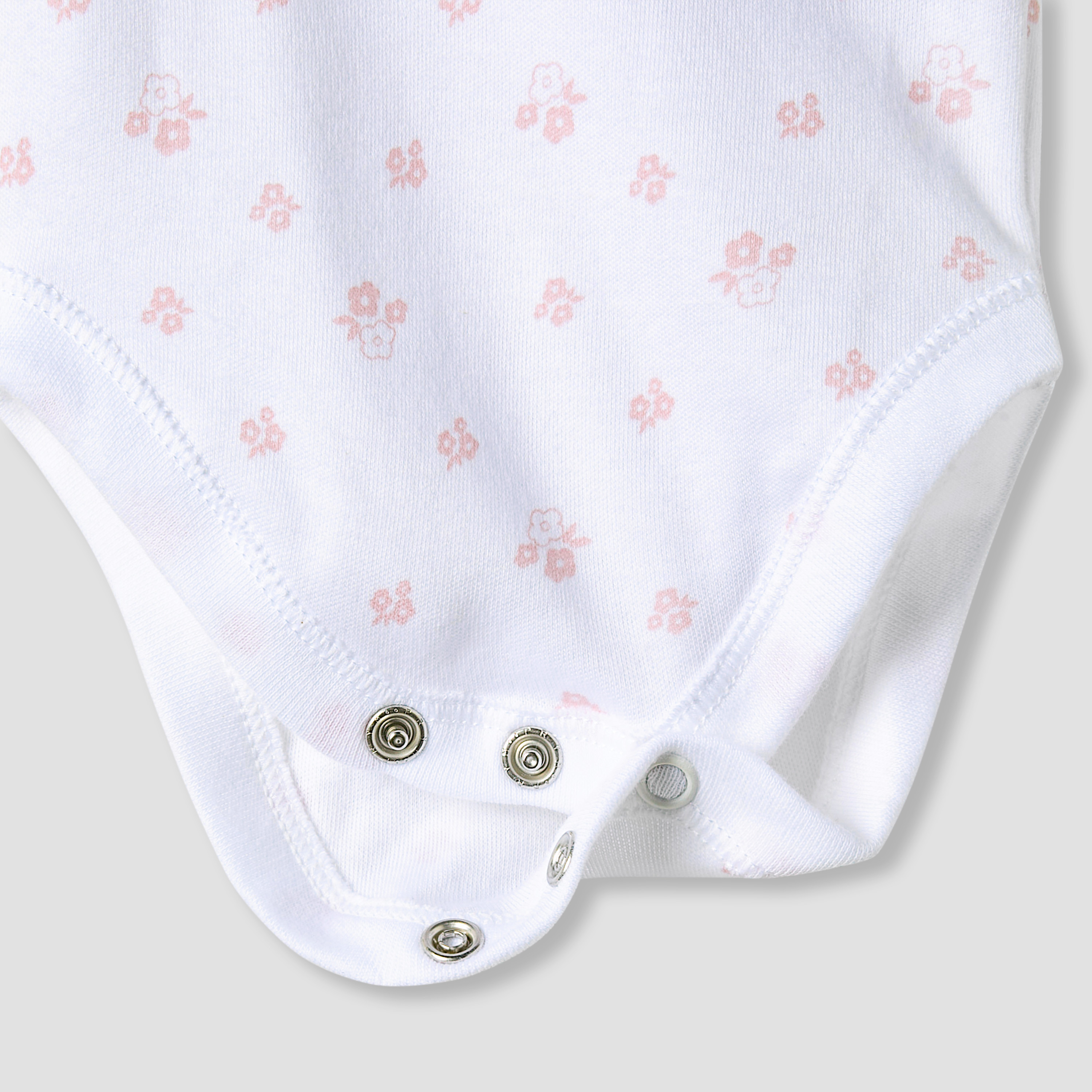 Juniors Floral Print Sleeveless Bodysuit with Snap Button Closure - Set of 7-baby-girls-clothing-bodysuits-image-8