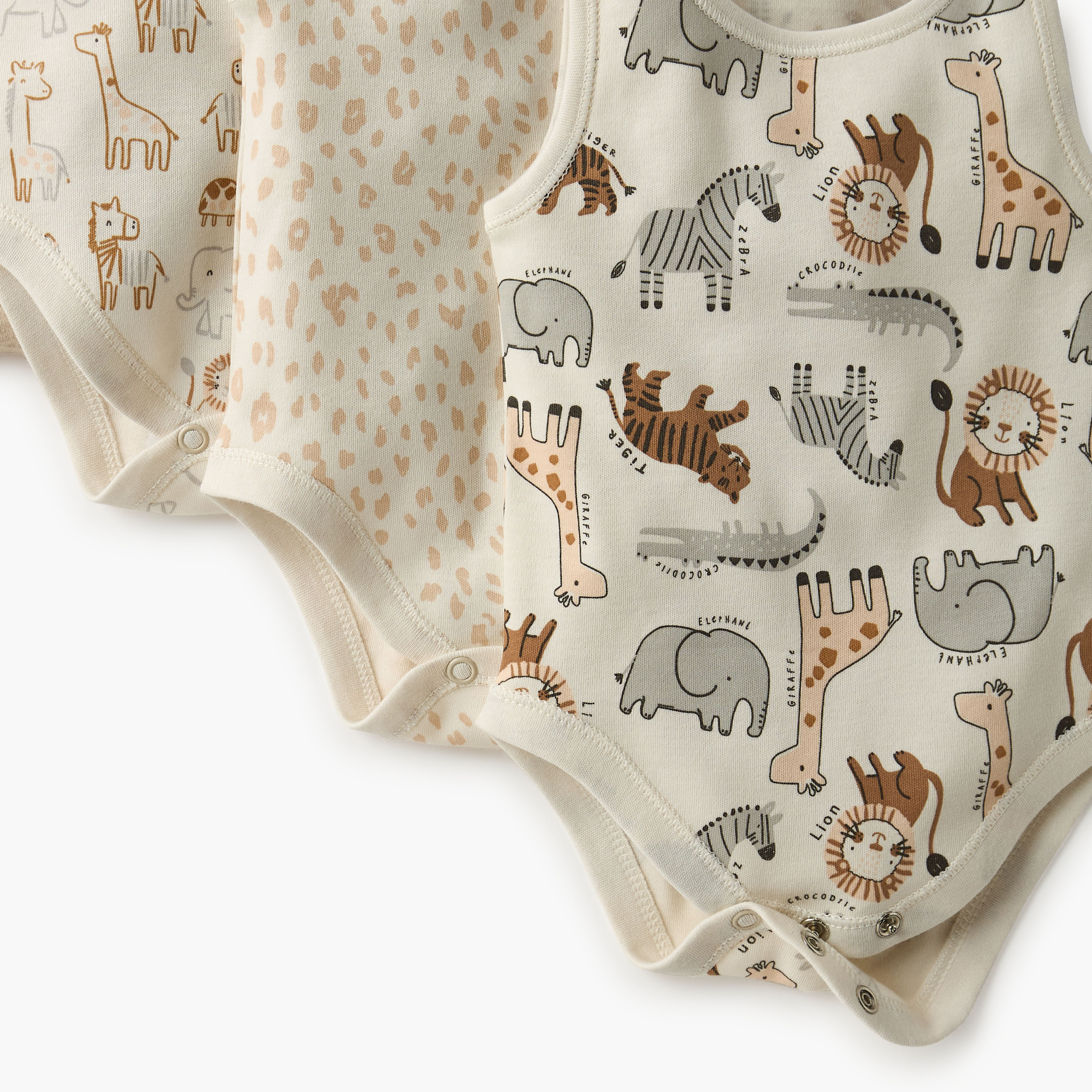 Juniors Animal Print Sleeveless Bodysuit with Button Closure - Set of 7-baby-boys-clothing-bodysuits-image-10