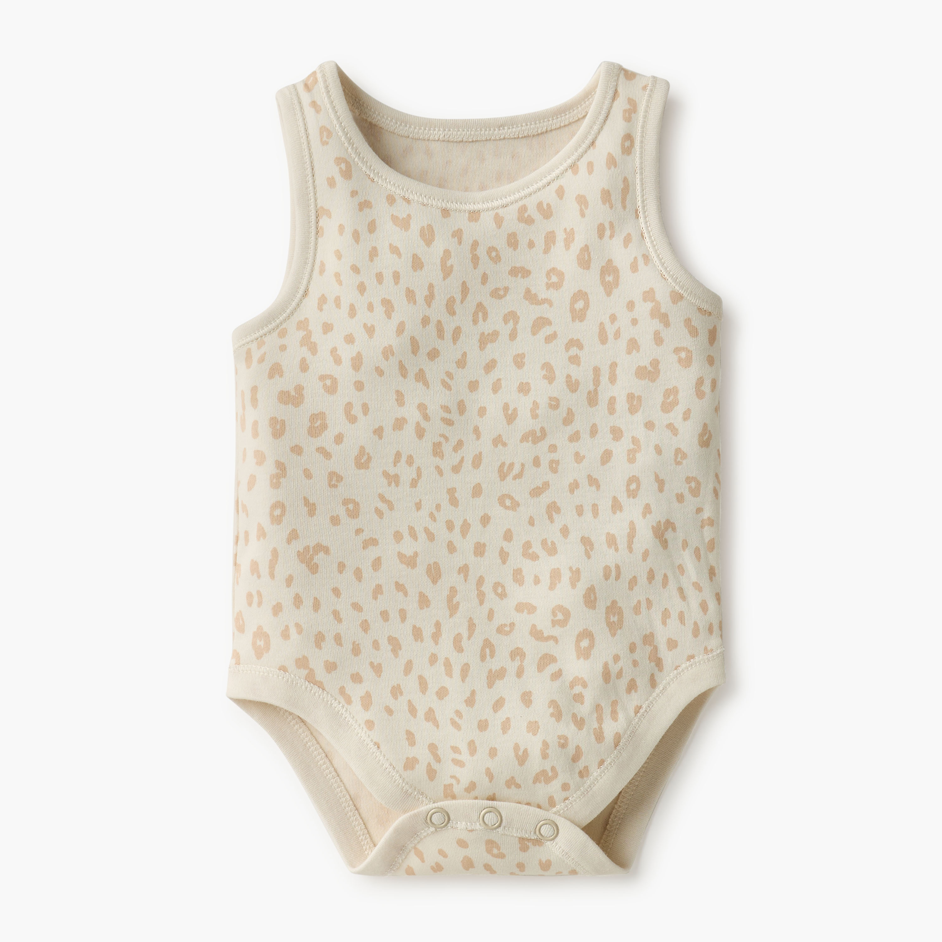 Juniors Animal Print Sleeveless Bodysuit with Button Closure - Set of 7-baby-boys-clothing-bodysuits-image-4