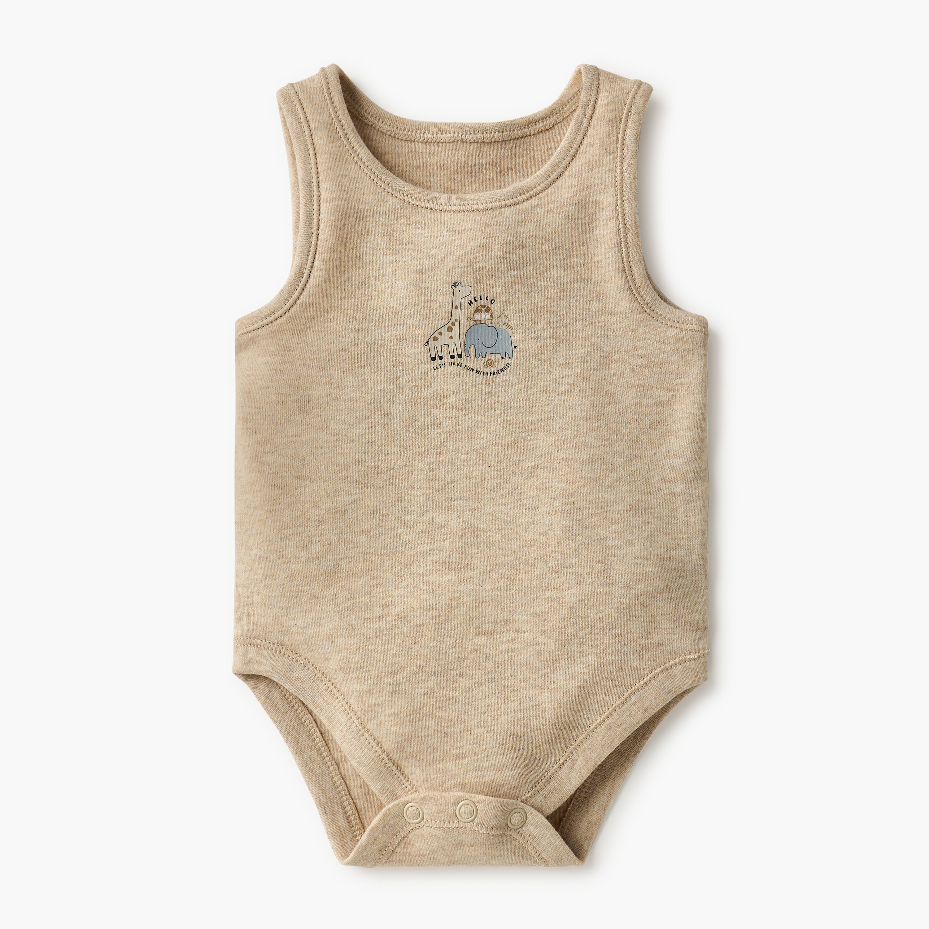 Juniors Animal Print Sleeveless Bodysuit with Button Closure - Set of 7-baby-boys-clothing-bodysuits-image-8