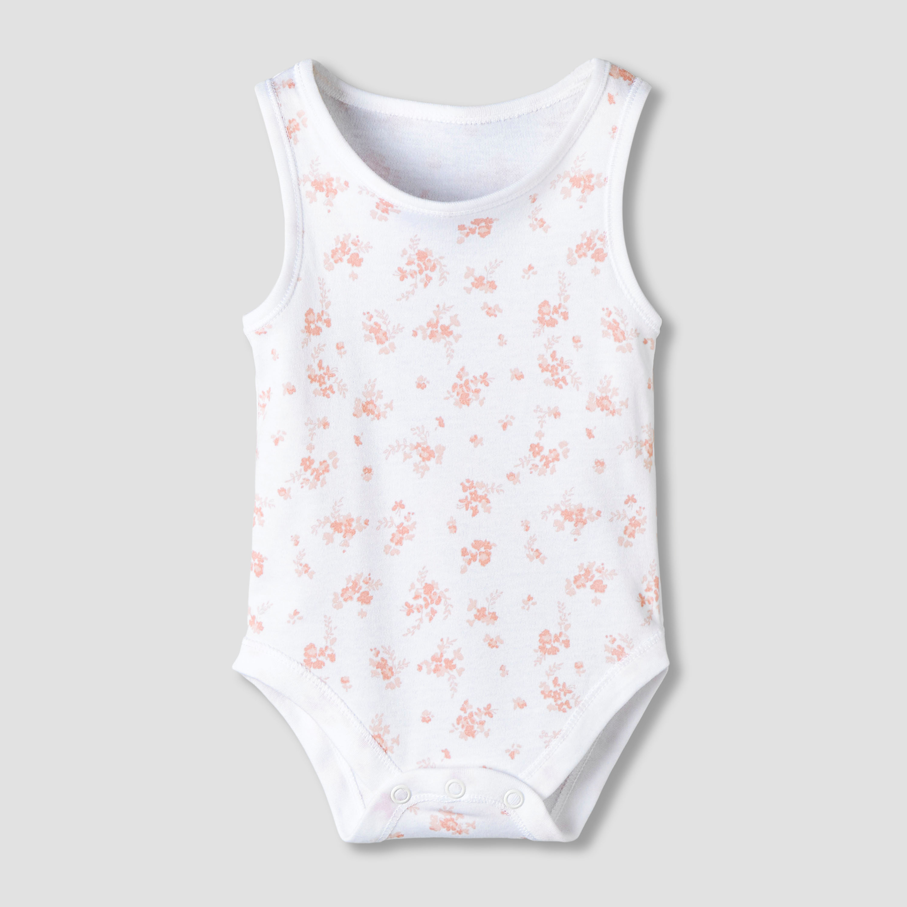 Pack of 7 Juniors Round Neck Sleeveless Bodysuit with Fun Prints-baby-girls-clothing-bodysuits-image-3