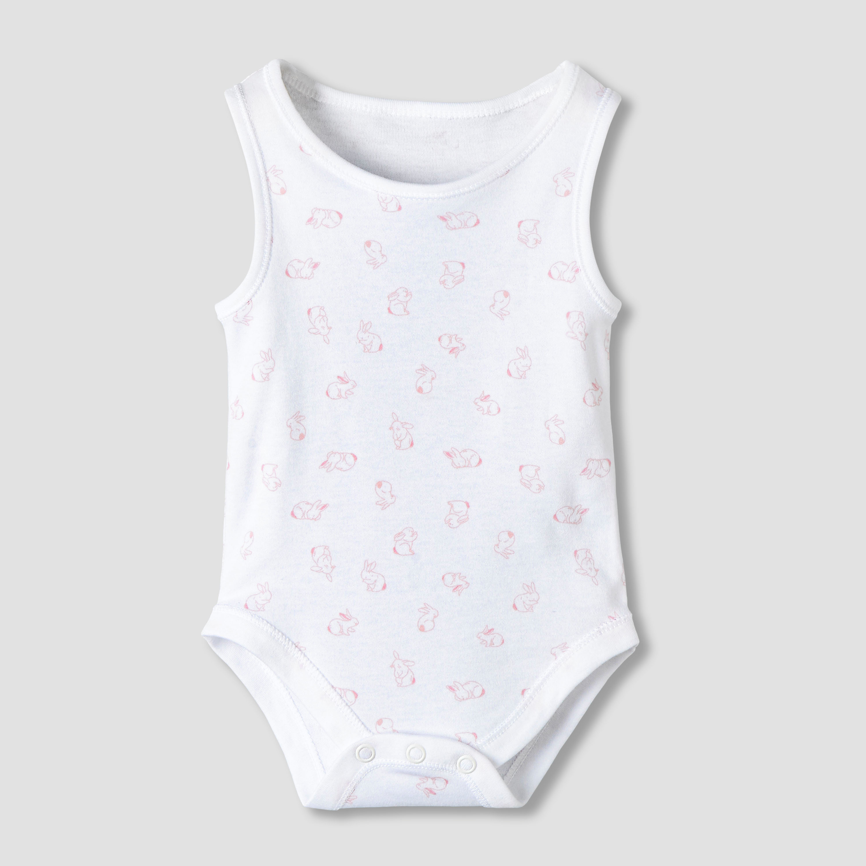 Pack of 7 Juniors Round Neck Sleeveless Bodysuit with Fun Prints-baby-girls-clothing-bodysuits-image-5