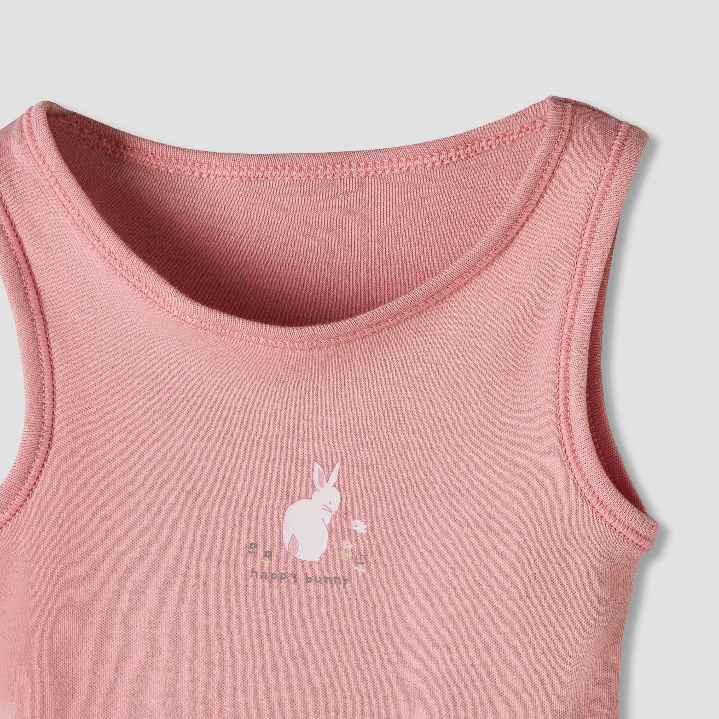 Pack of 7 Juniors Round Neck Sleeveless Bodysuit with Fun Prints-baby-girls-clothing-bodysuits-image-7