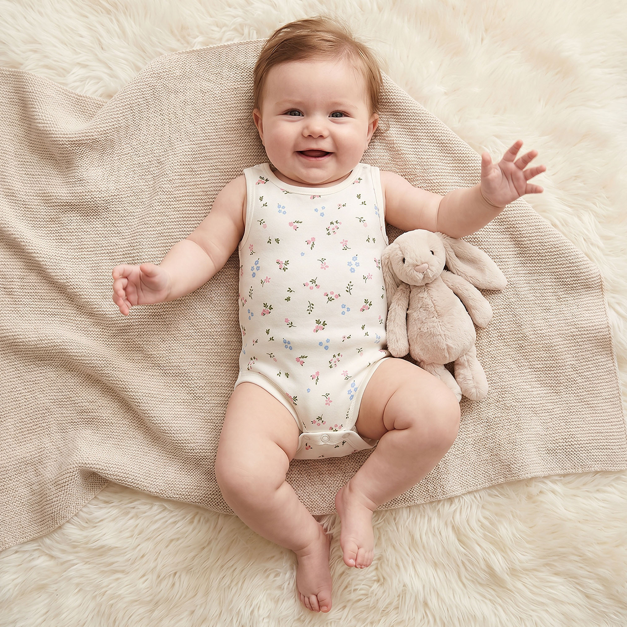 Juniors Printed Sleeveless Bodysuit with Button Closure - Set of 4-baby-girls-clothing-bodysuits-image-2