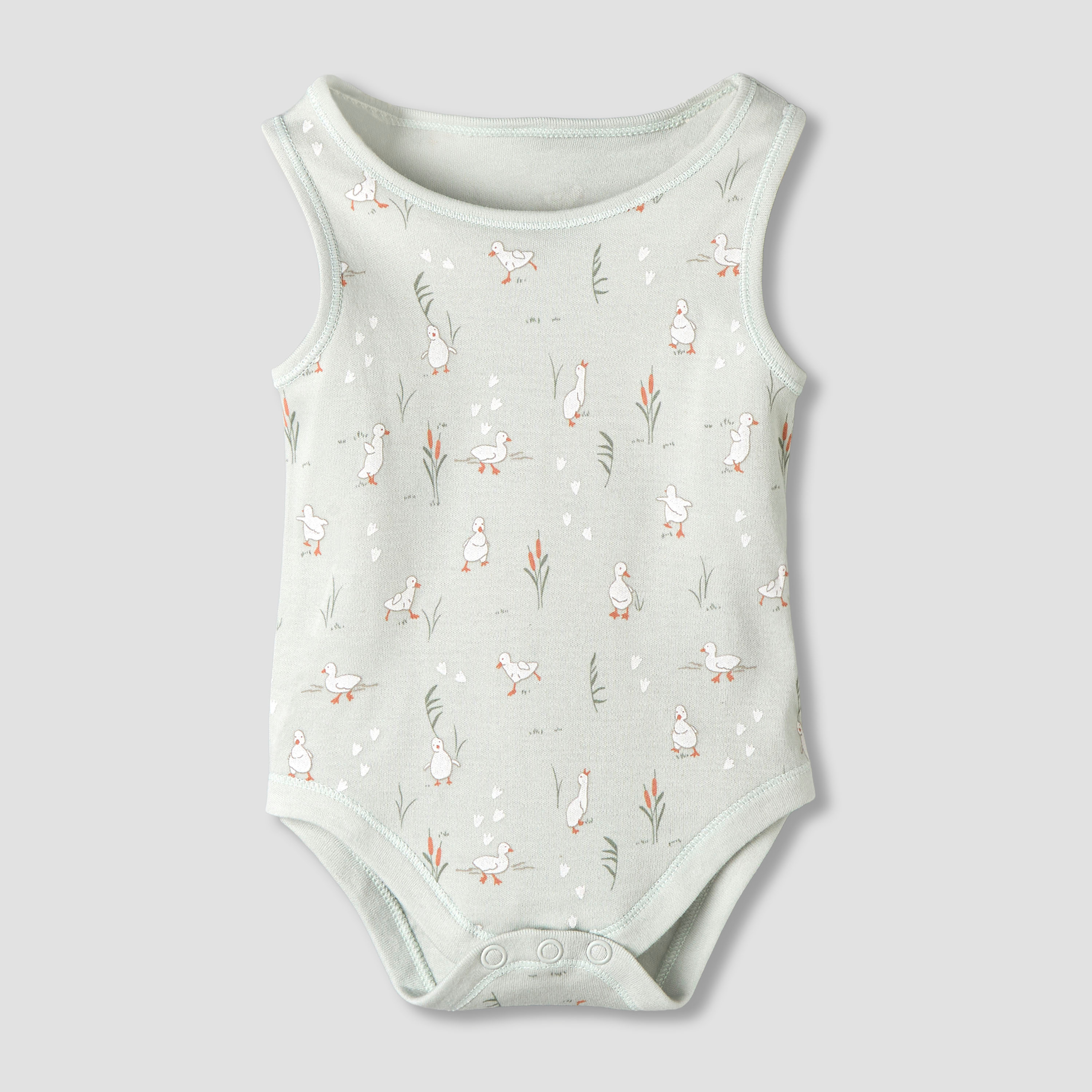 Pack of 7 Juniors Cotton Round Neck Sleeveless Bodysuit with Fun Prints-baby-girls-clothing-bodysuits-image-3