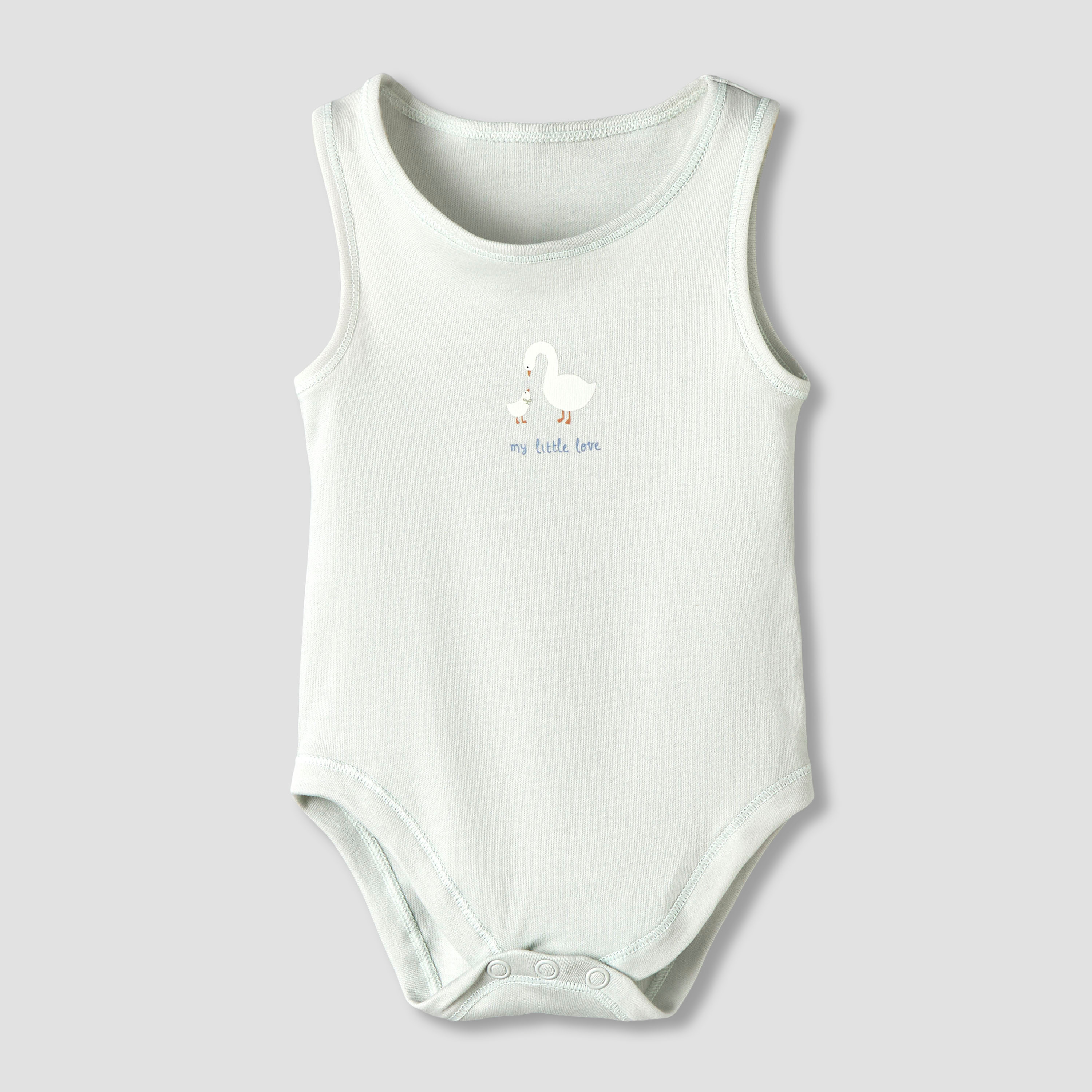 Pack of 7 Juniors Cotton Round Neck Sleeveless Bodysuit with Fun Prints-baby-girls-clothing-bodysuits-image-6