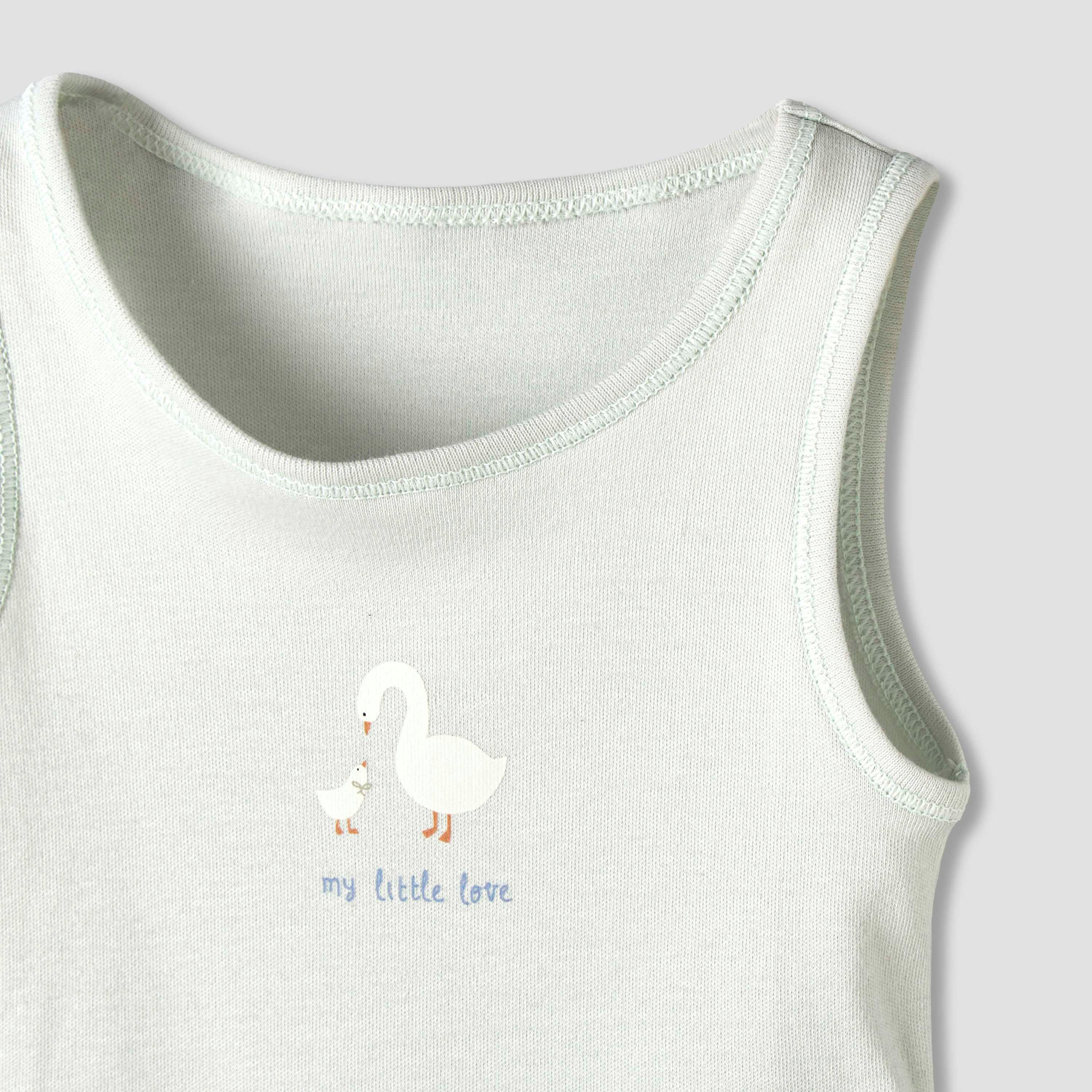 Pack of 7 Juniors Cotton Round Neck Sleeveless Bodysuit with Fun Prints-baby-girls-clothing-bodysuits-image-7