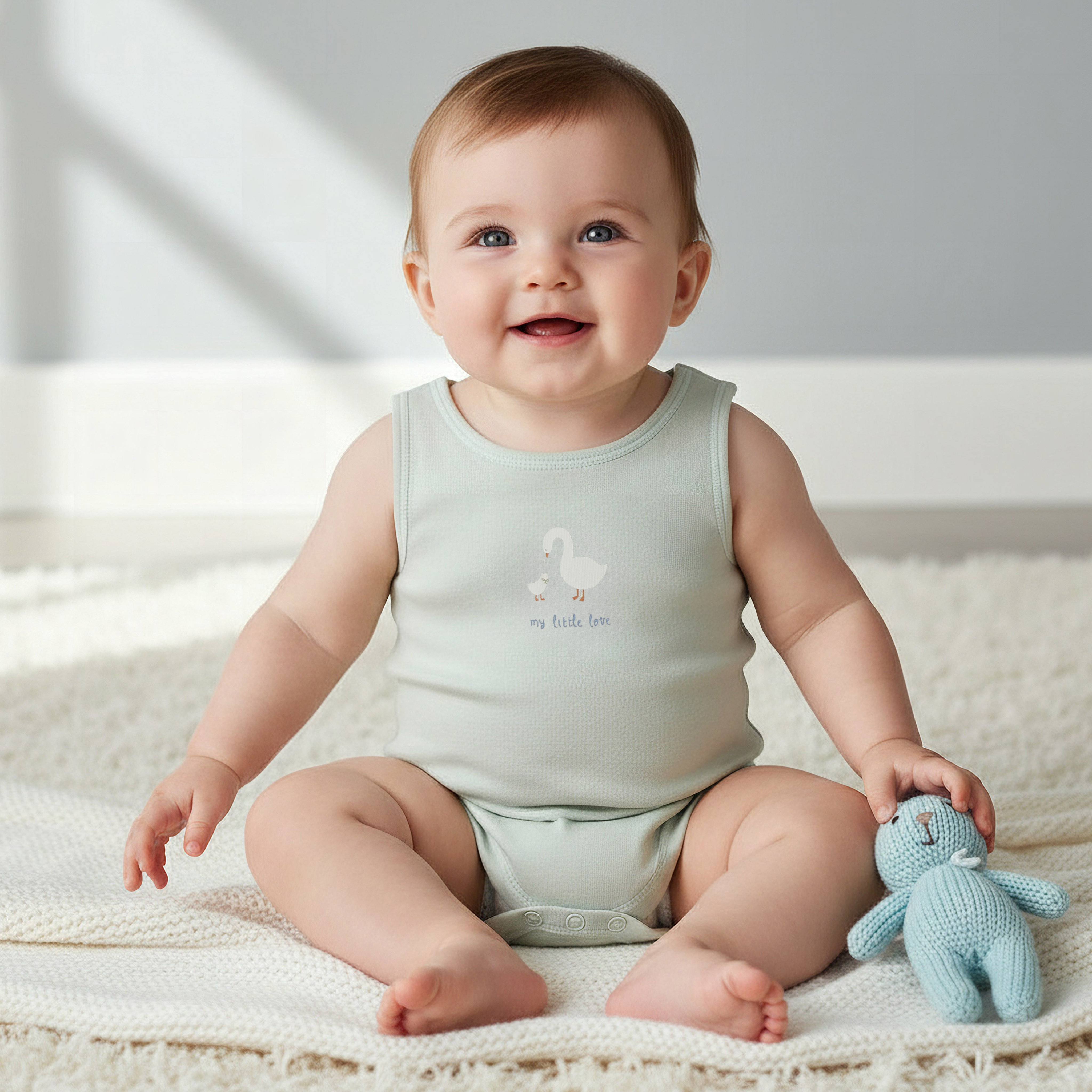 Pack of 7 Juniors Cotton Round Neck Sleeveless Bodysuit with Fun Prints-baby-girls-clothing-bodysuits-image-2