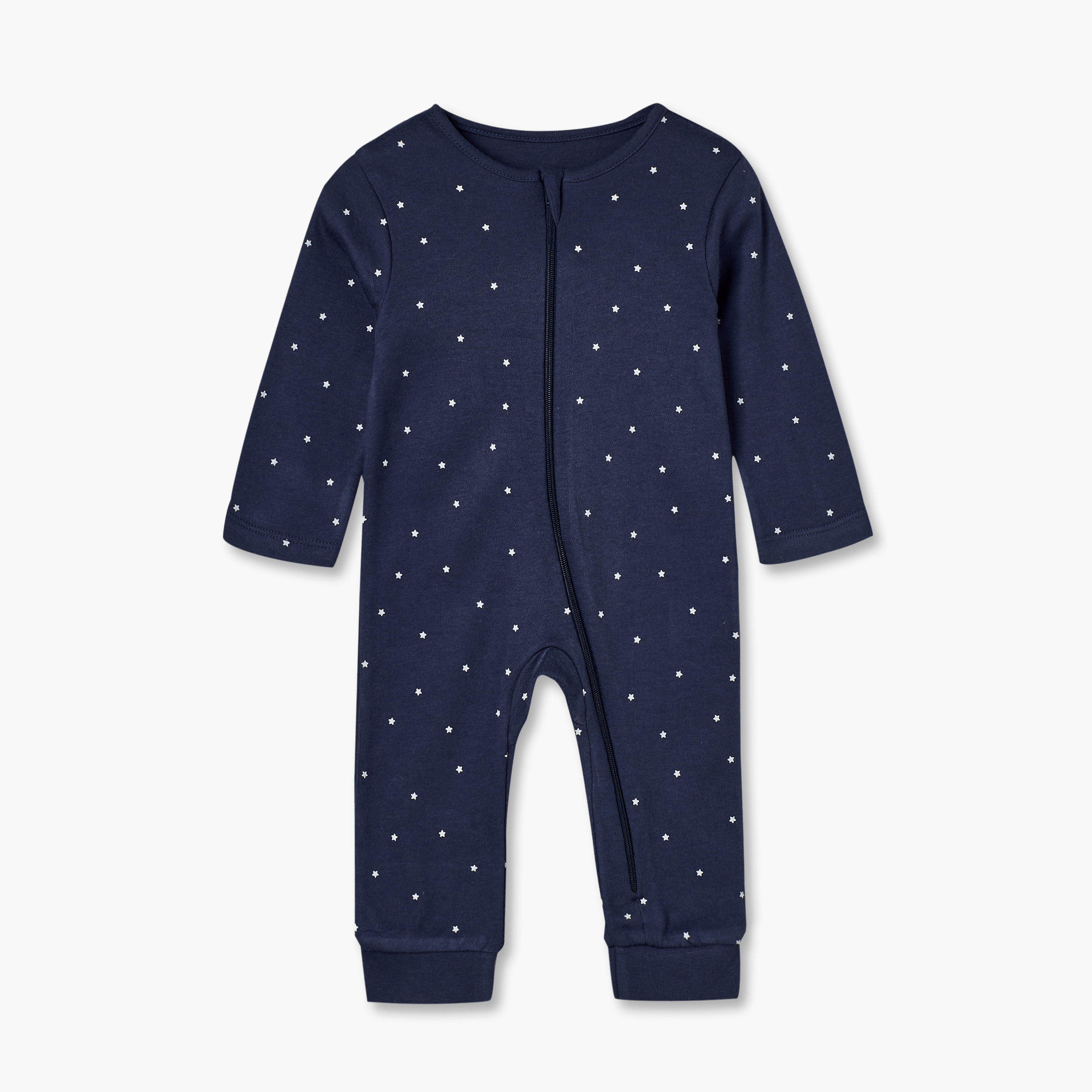 Pack of 5 Juniors Cotton Crew Neck Long Sleeves Sleepsuit with Space Print-baby-boys-clothing-nightwear-sleepsuits-image-3