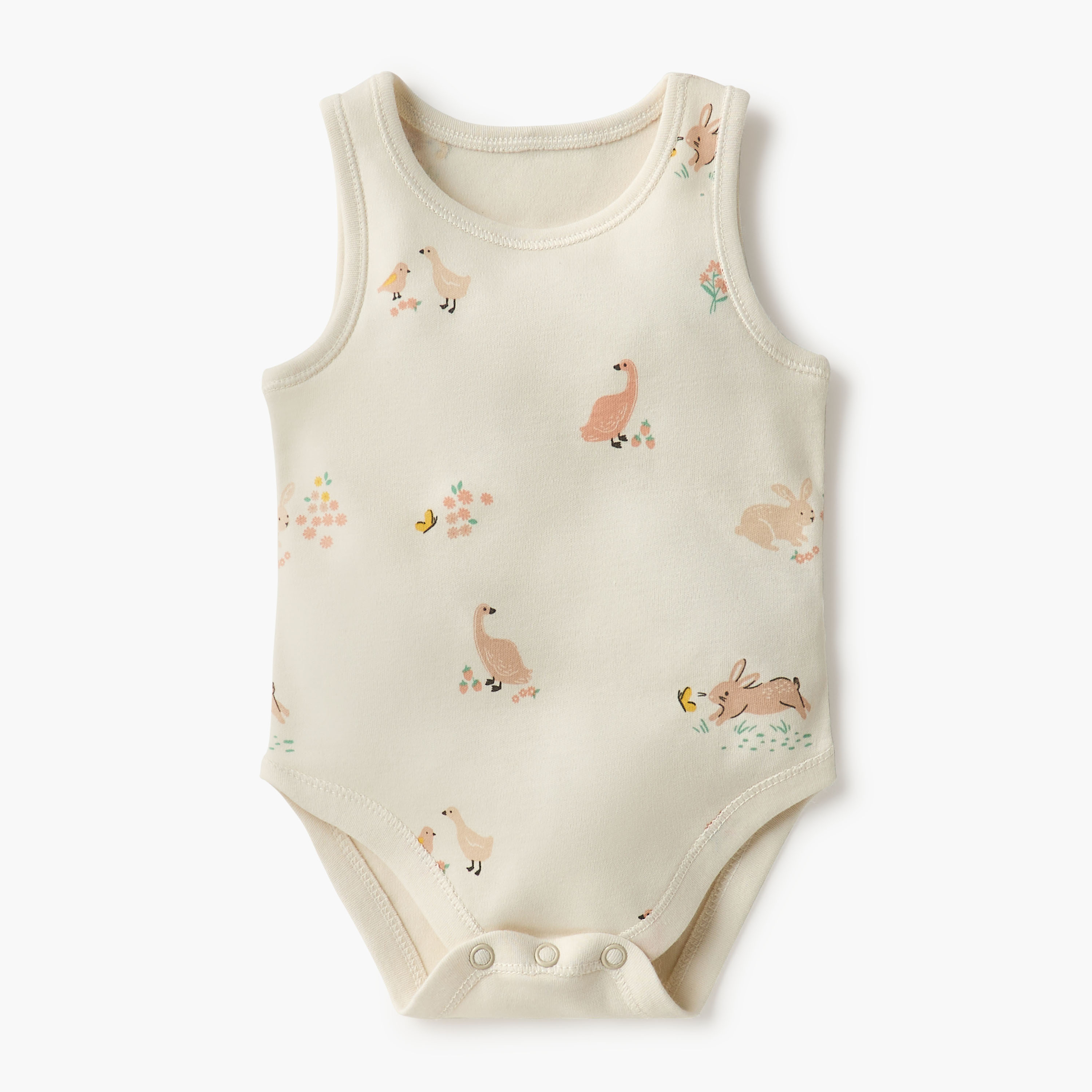 بودي سوت دون أكمام بأزرار إغلاق وطبعات من جونيورز - طقم من 7 قطع-baby-girls-clothing-bodysuits-image-3