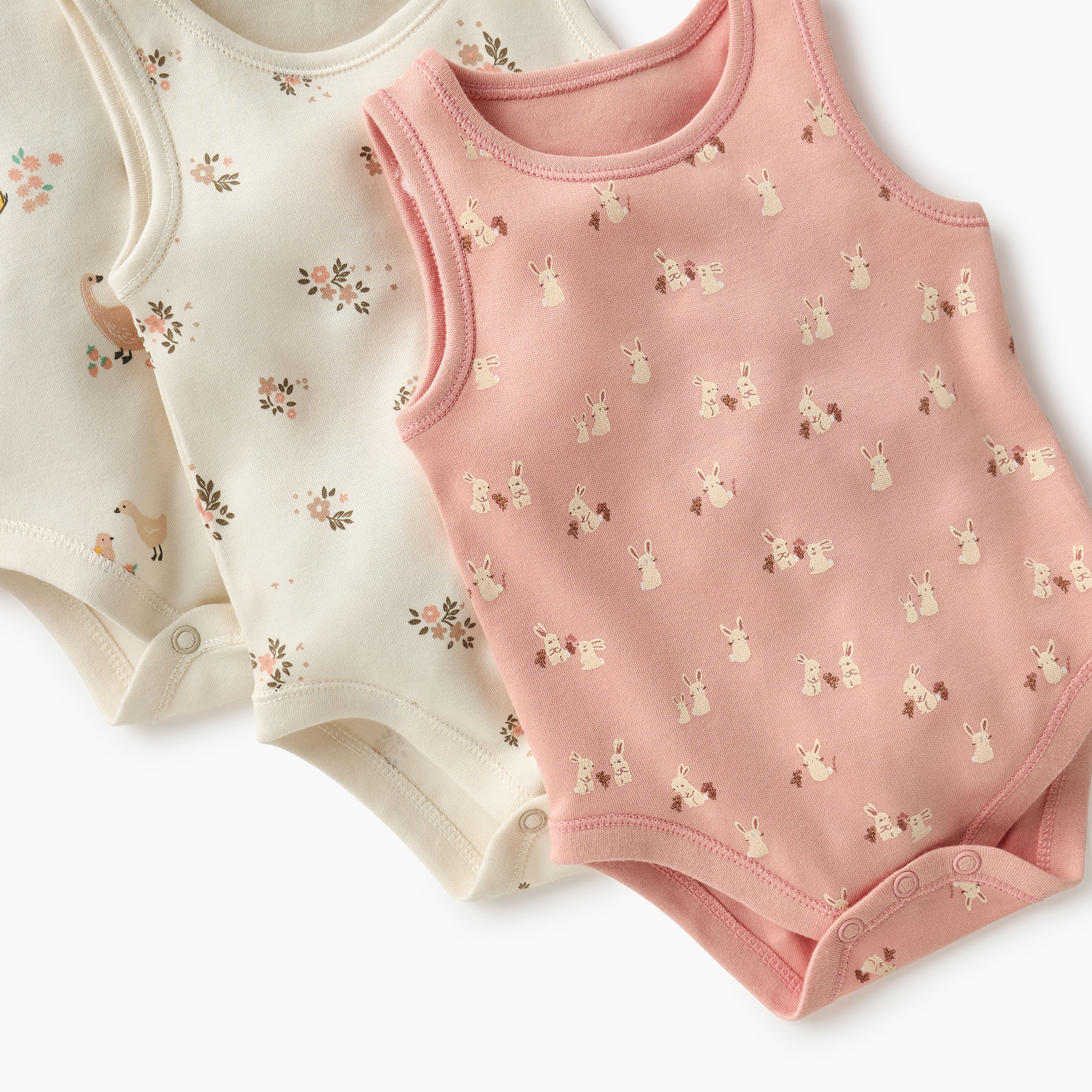 بودي سوت دون أكمام بأزرار إغلاق وطبعات من جونيورز - طقم من 7 قطع-baby-girls-clothing-bodysuits-image-7