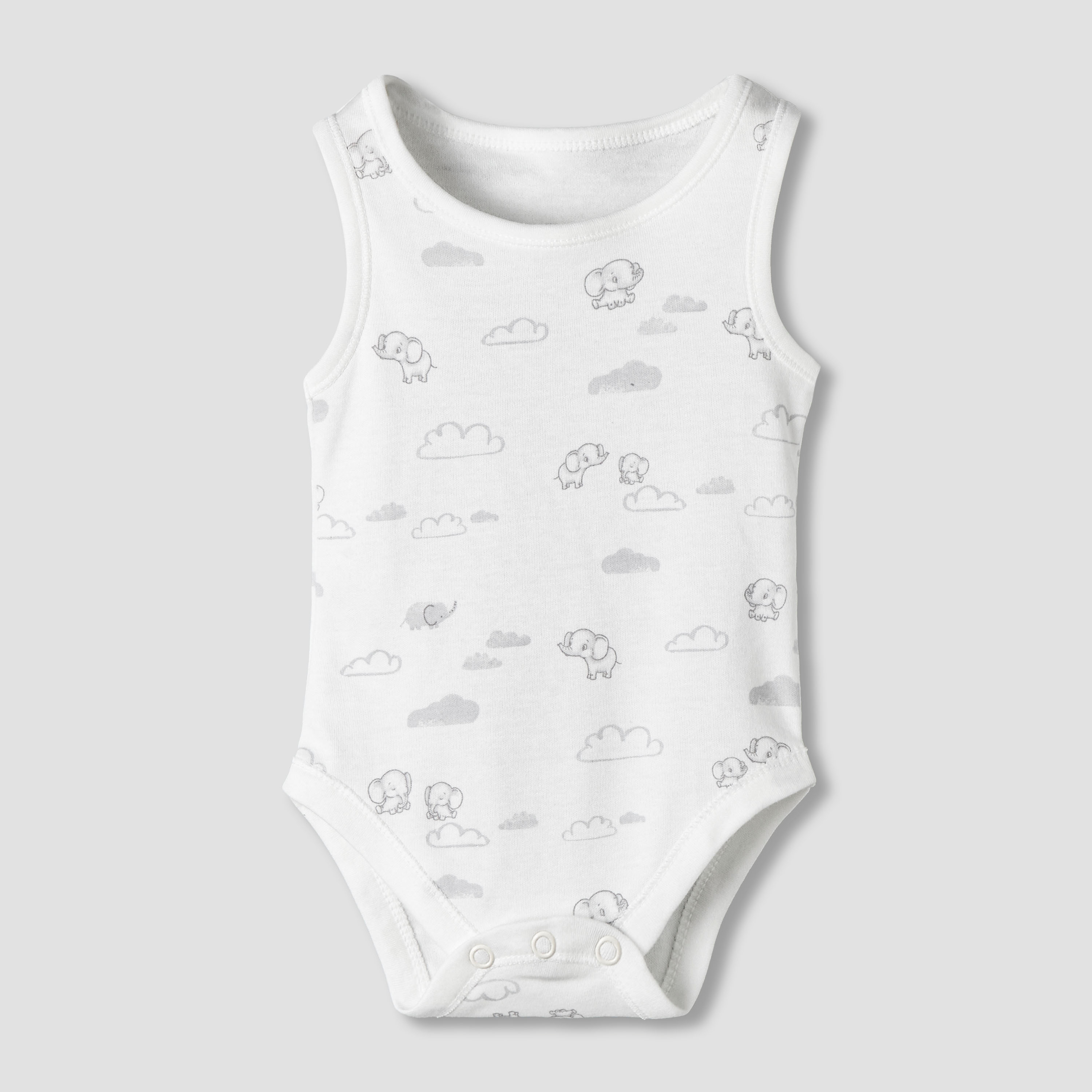 Pack of 7 Juniors Round Neck Sleeveless Bodysuit with Fun Prints-baby-boys-clothing-bodysuits-image-4