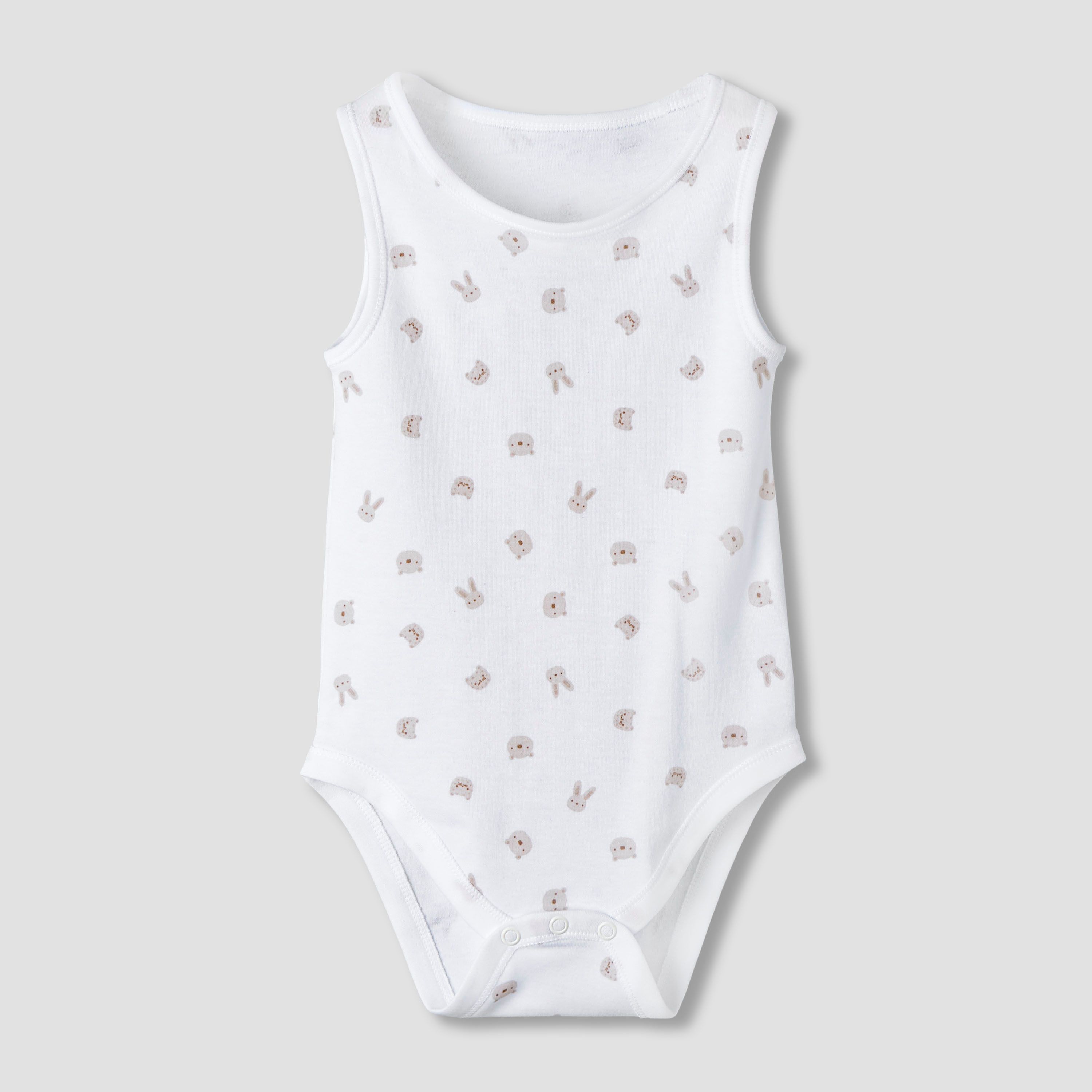 Pack of 7 Juniors Round Neck Sleeveless Bodysuit with Fun Prints-baby-boys-clothing-bodysuits-image-4