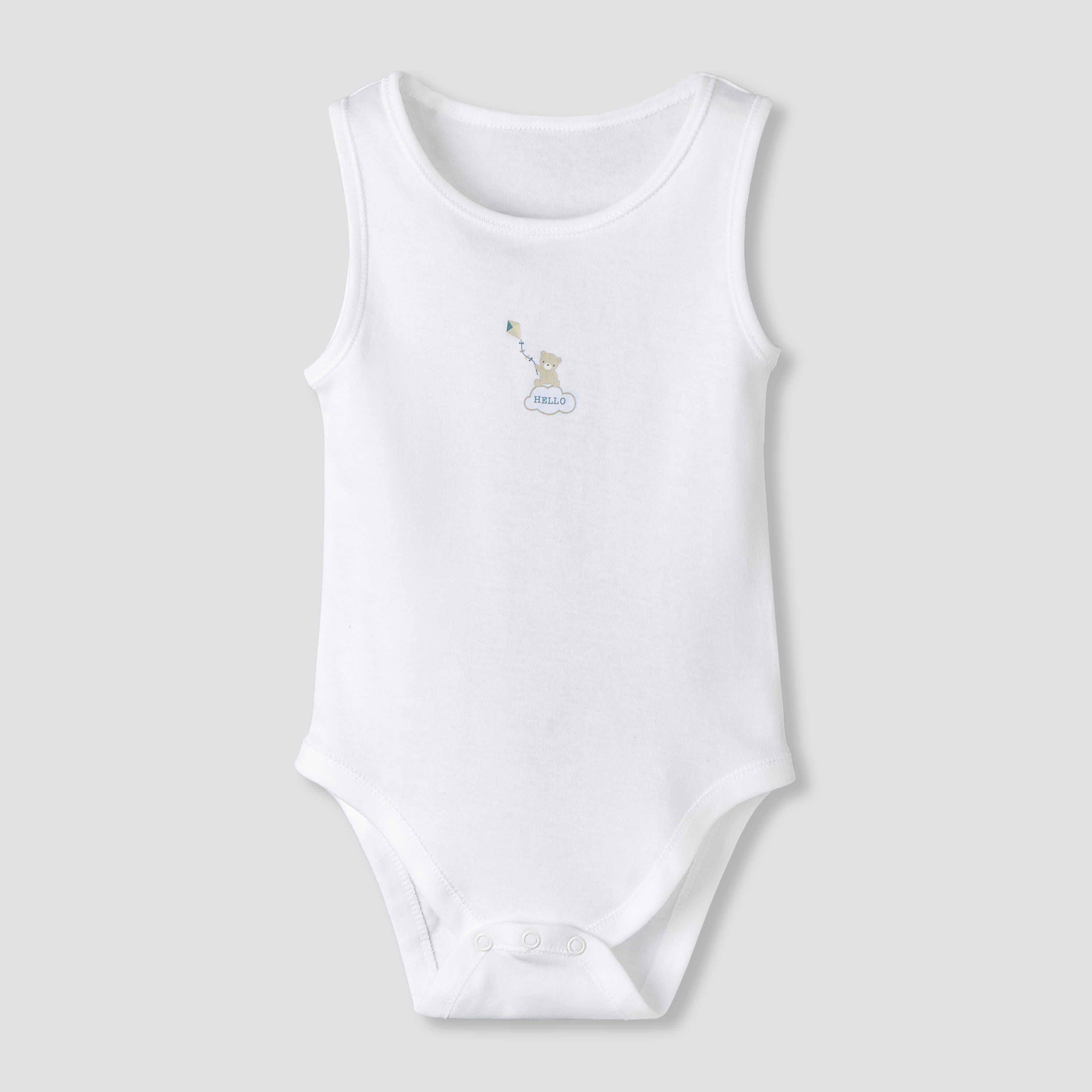 Pack of 7 Juniors Round Neck Sleeveless Bodysuit with Fun Prints-baby-boys-clothing-bodysuits-image-6
