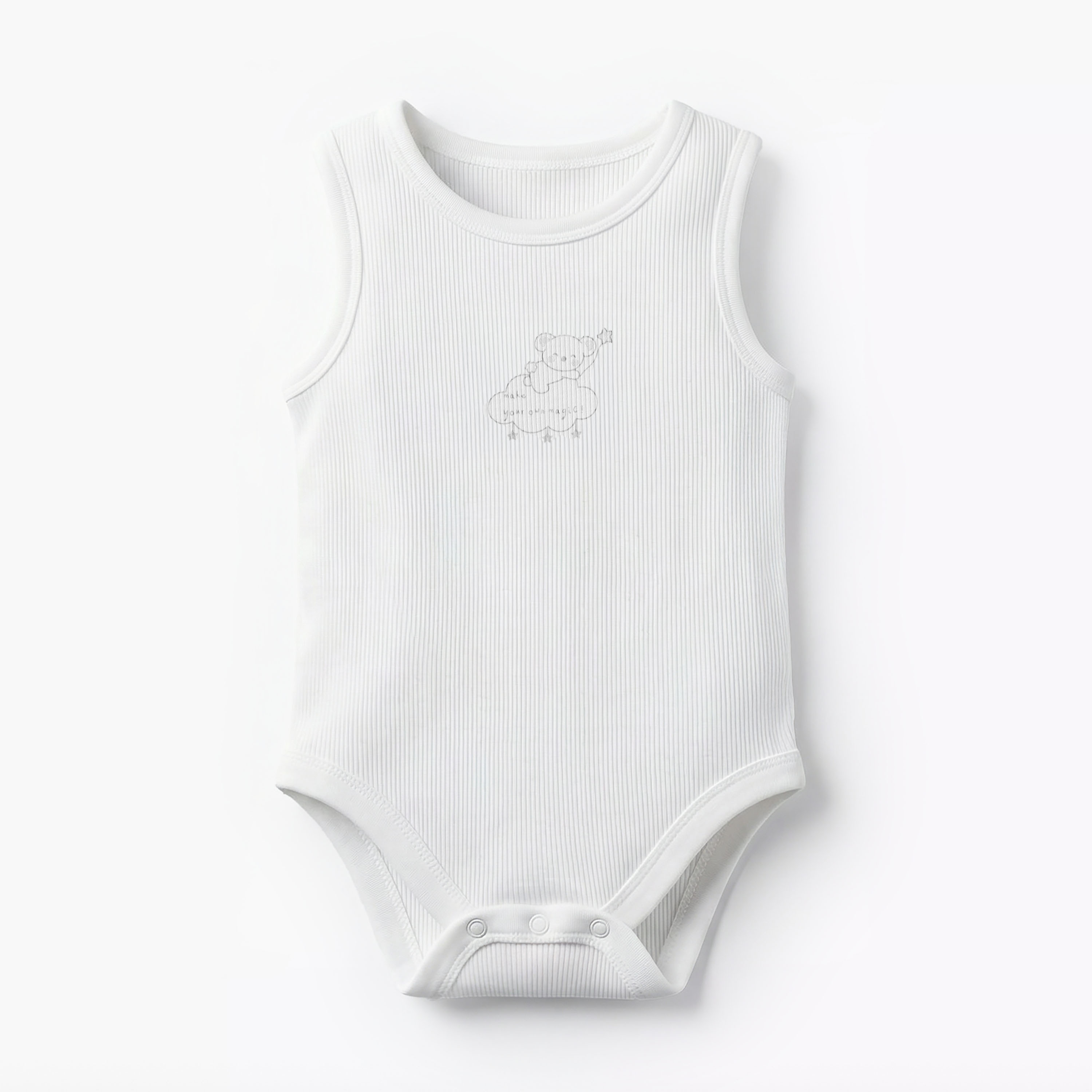 Pack of 10 Juniors Round Neck Sleeveless Bodysuit with Bear Print-baby-boys-clothing-multipacks-image-12
