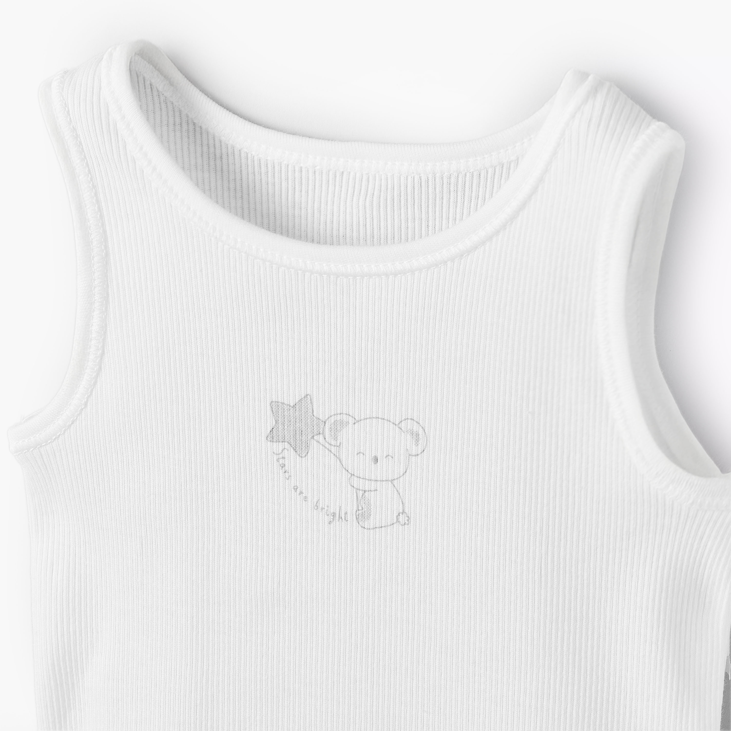 Pack of 10 Juniors Round Neck Sleeveless Bodysuit with Bear Print-baby-boys-clothing-multipacks-image-14