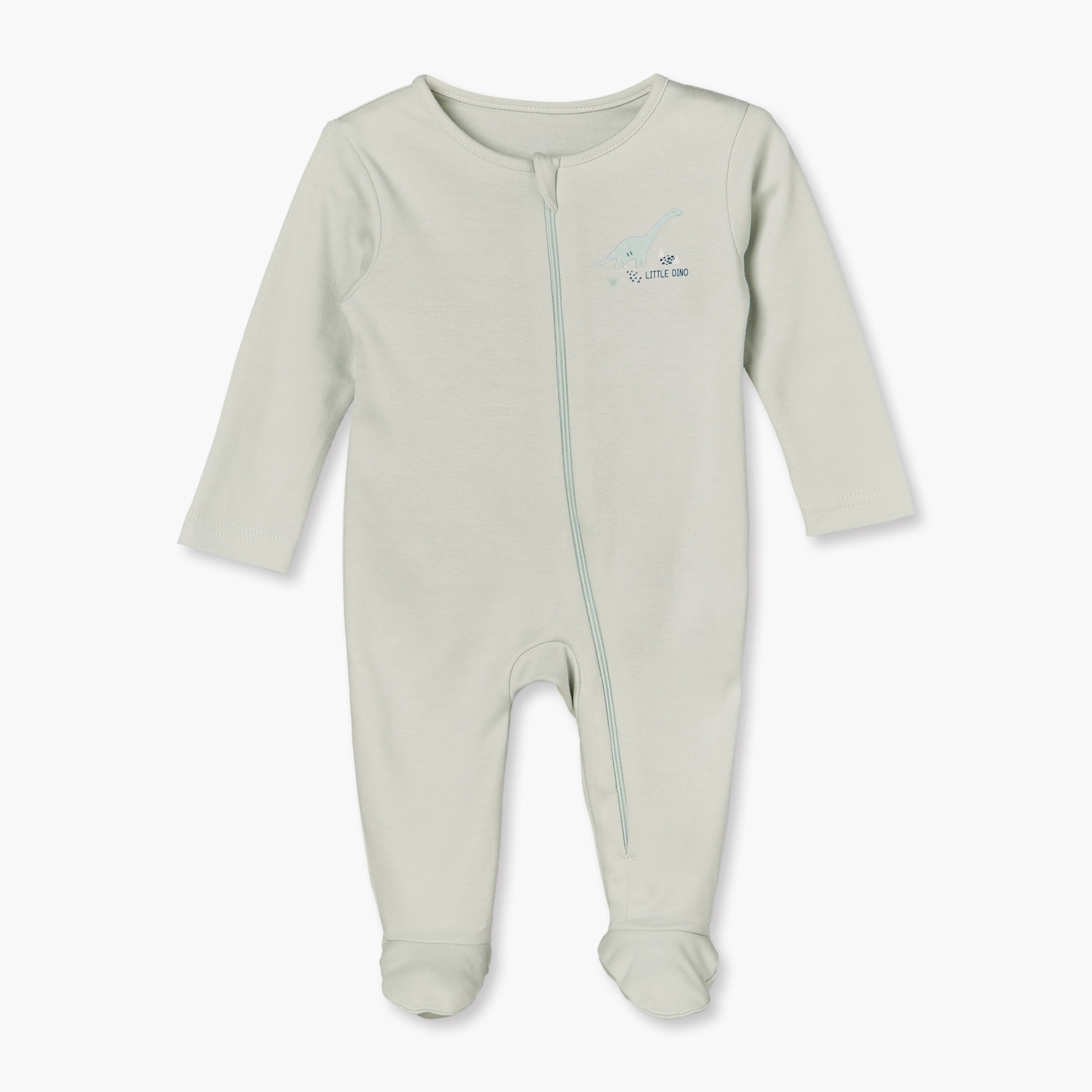 Pack of 5 Juniors Cotton Crew Neck Long Sleeves Sleepsuit with Dinosaur Print-baby-boys-clothing-nightwear-sleepsuits-image-2