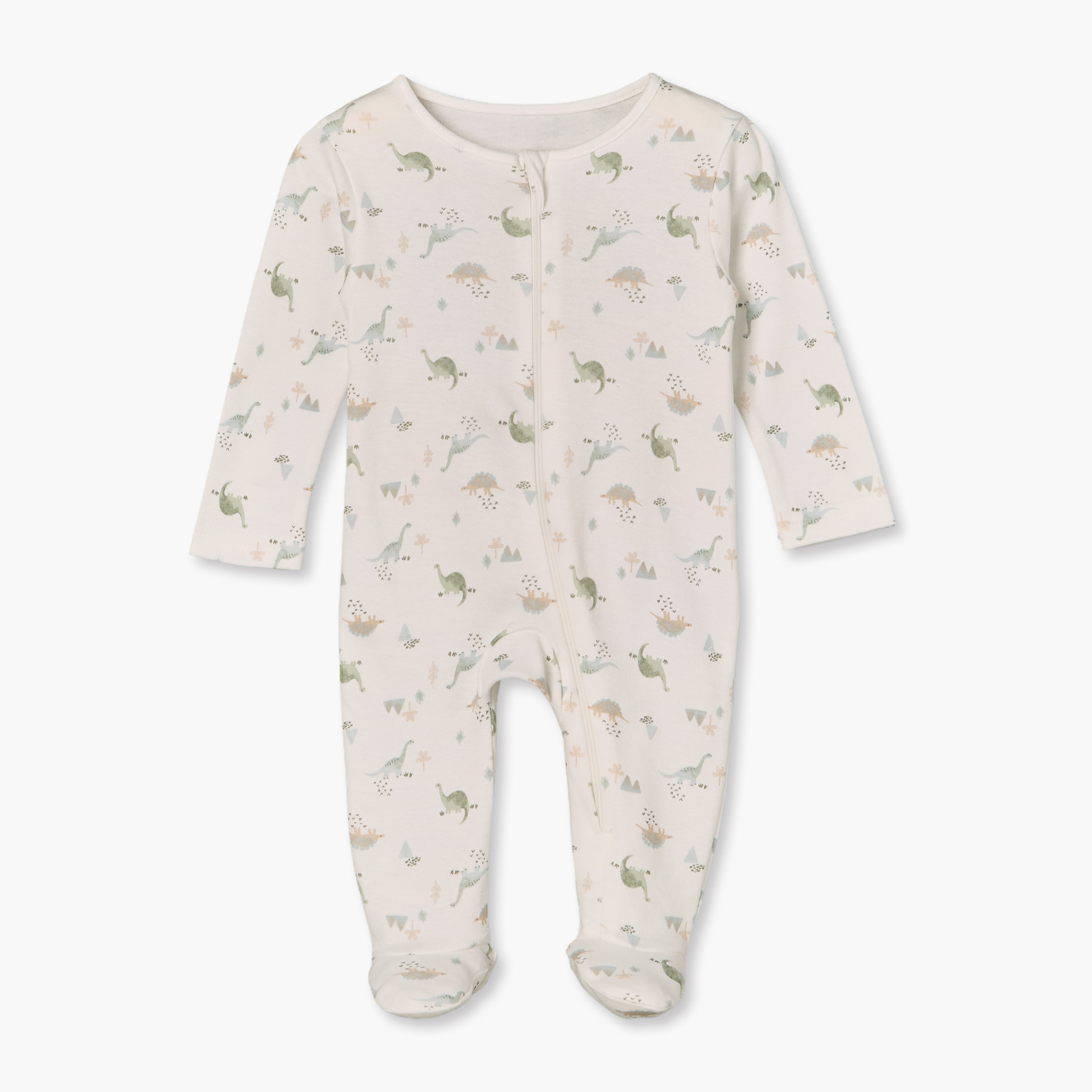 Pack of 5 Juniors Cotton Crew Neck Long Sleeves Sleepsuit with Dinosaur Print-baby-boys-clothing-nightwear-sleepsuits-image-5