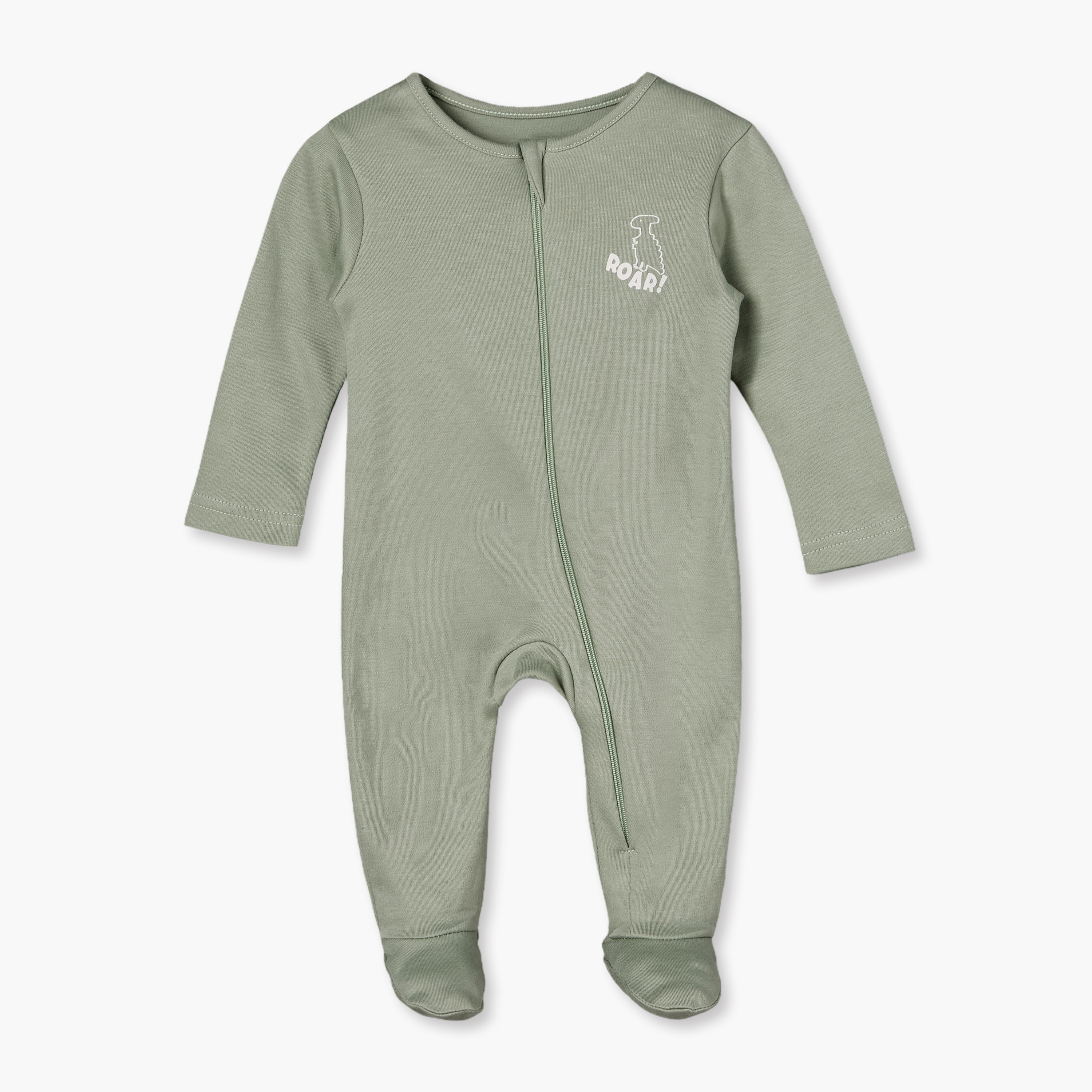 Pack of 5 Juniors Cotton Crew Neck Long Sleeves Sleepsuit with Dinosaur Print-baby-boys-clothing-nightwear-sleepsuits-image-6