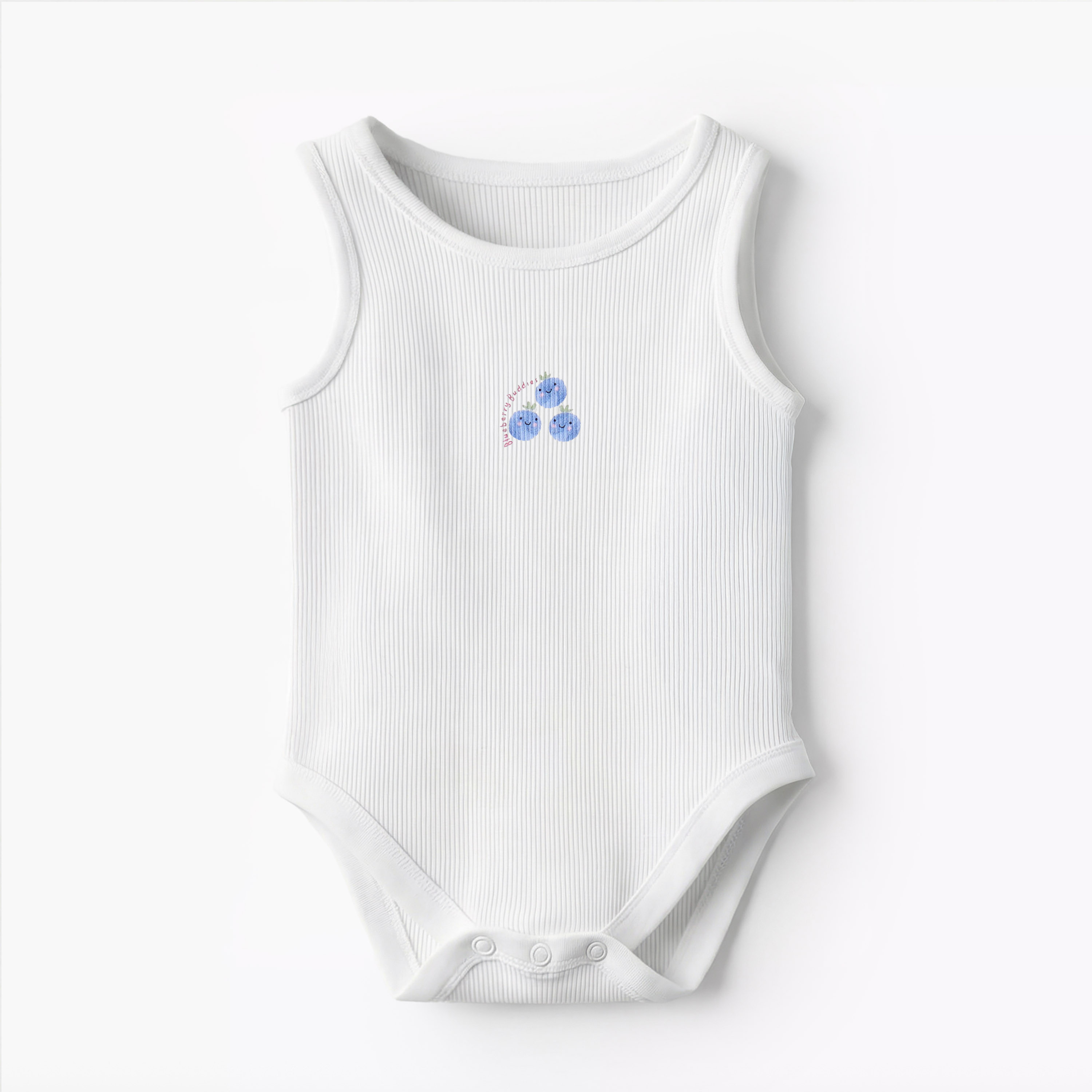 Pack of 10 Juniors Round Neck Sleeveless Bodysuit with Fruits Print-baby-boys-clothing-multipacks-image-11