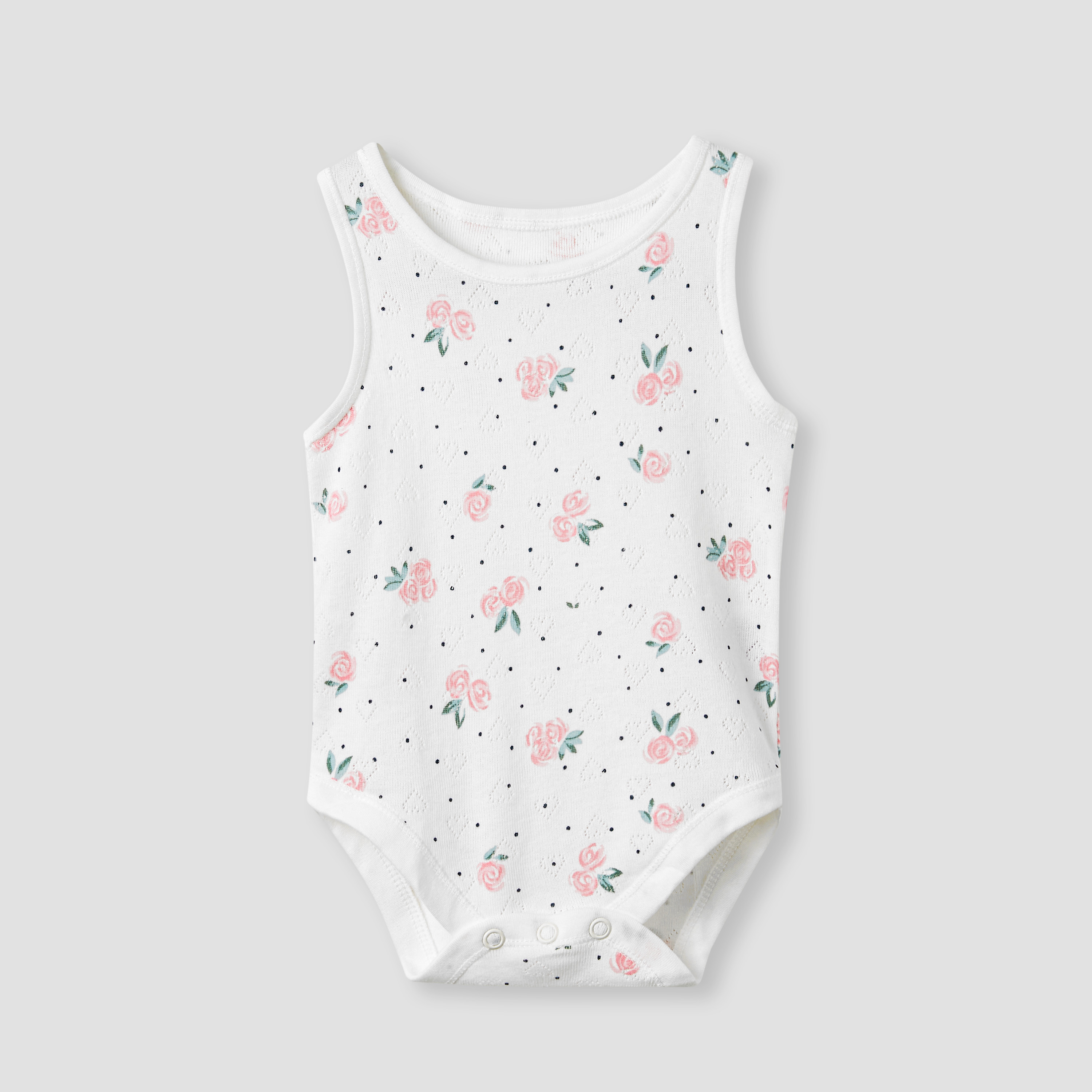 Juniors Assorted Sleeveless Bodysuit - Set of 7-baby-girls-clothing-bodysuits-image-5