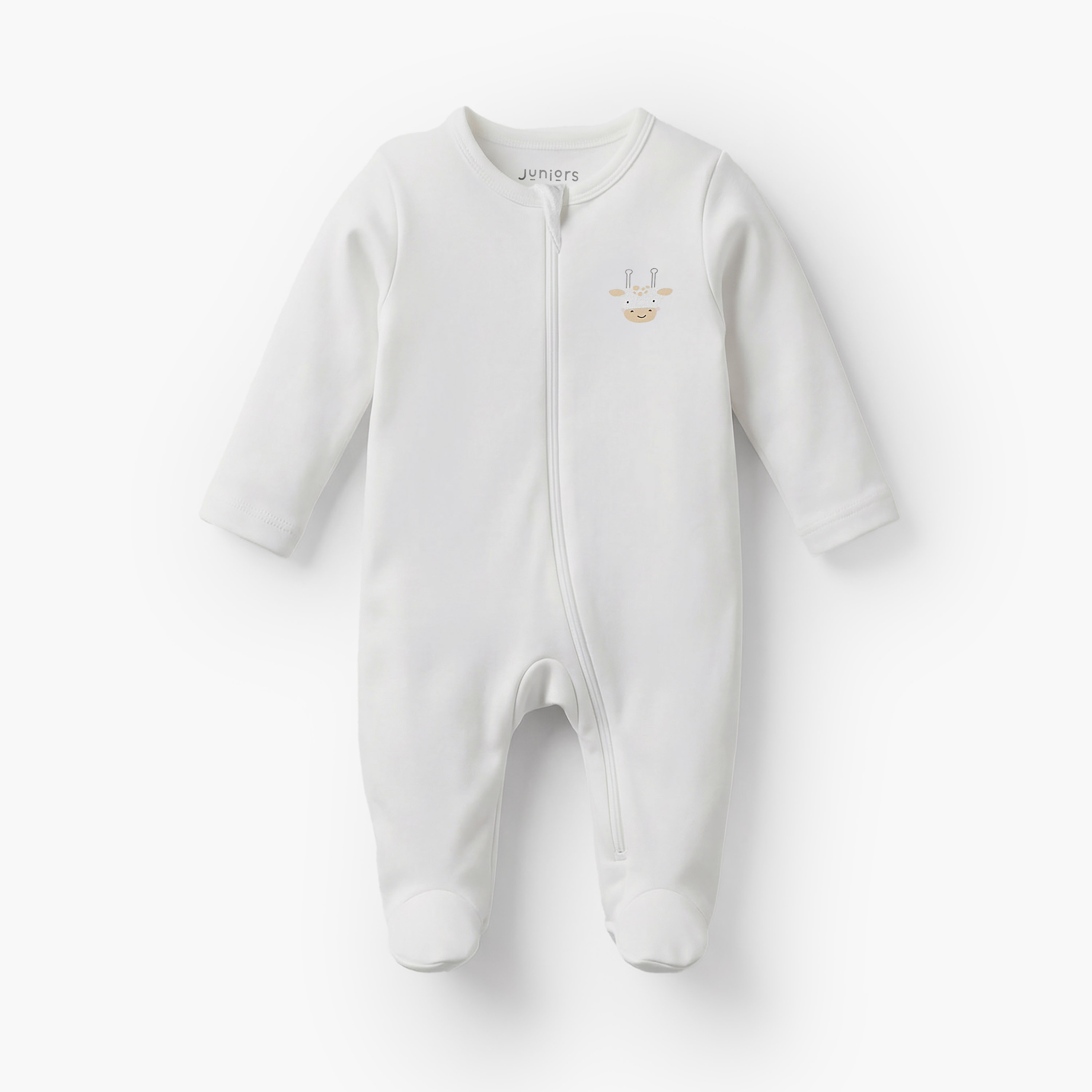 Pack of 7 Juniors Cotton Round Neck Long Sleeves Sleepsuit with Zip Closure-baby-girls-clothing-nightwear-sleepsuits-image-7