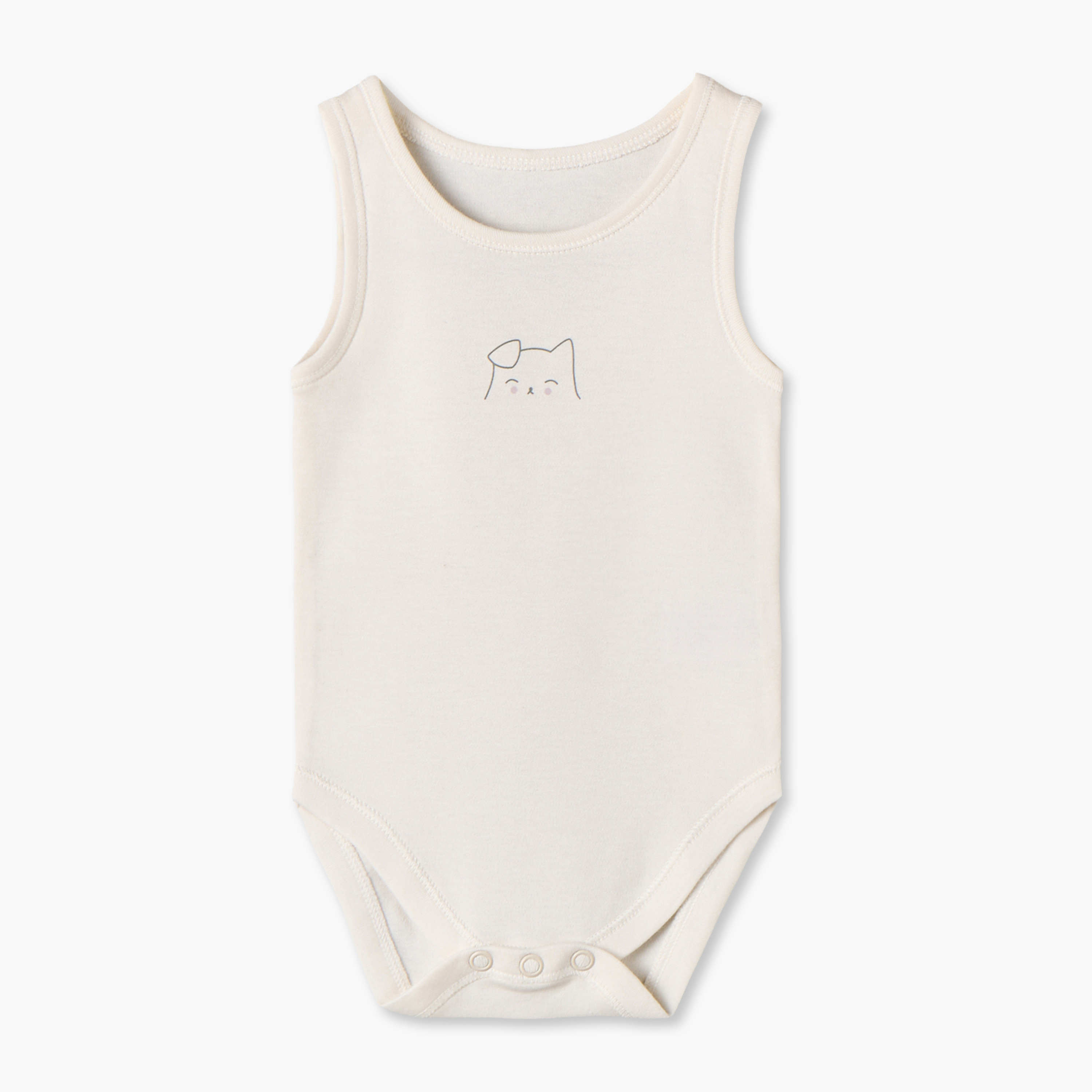طقم بودي سوت قطن دون أكمام بياقة مستديرة وأزرار إغلاق كباسة 5 قطع من جونيورز-baby-girls-clothing-bodysuits-image-5