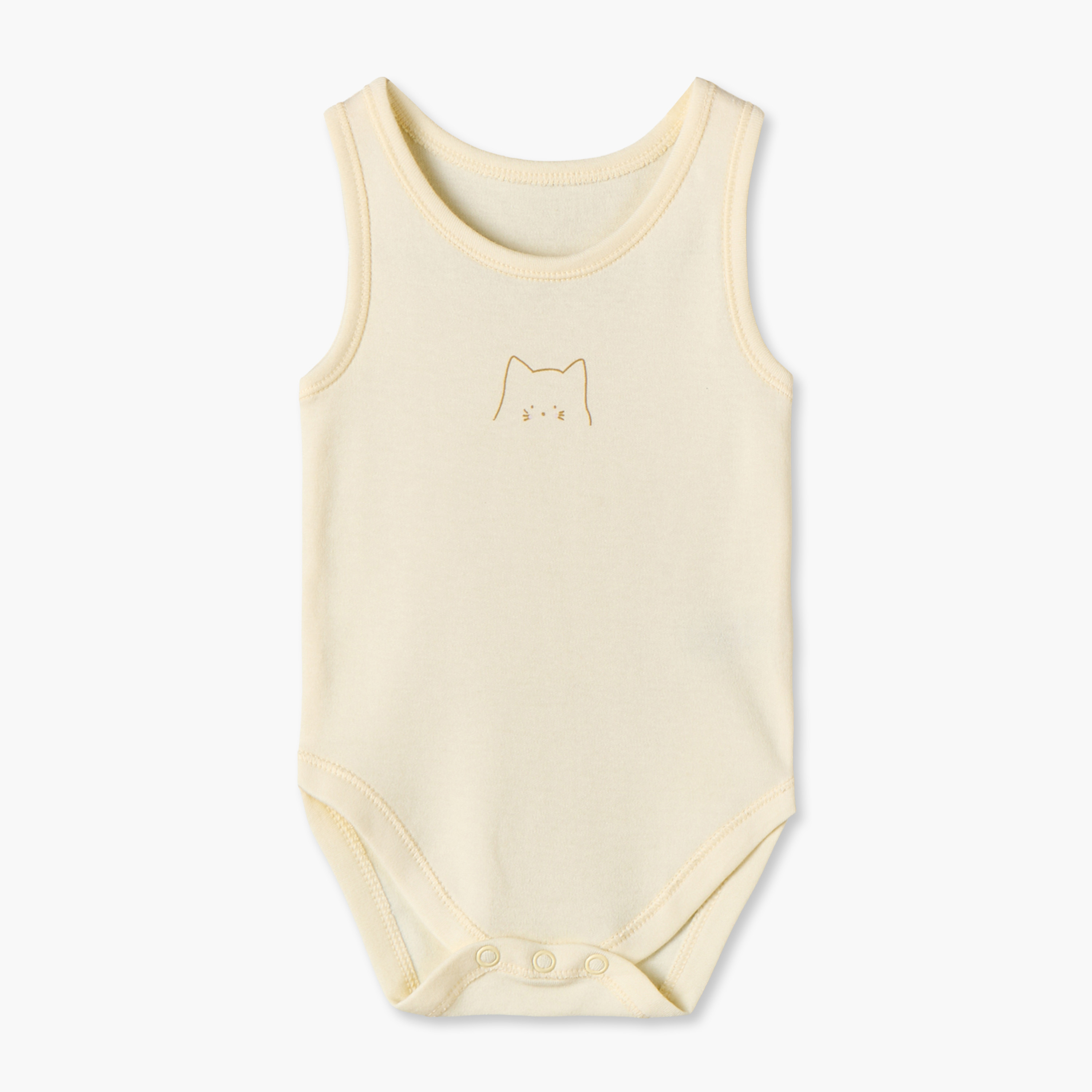 طقم بودي سوت قطن دون أكمام بياقة مستديرة وأزرار إغلاق كباسة 5 قطع من جونيورز-baby-girls-clothing-bodysuits-image-6