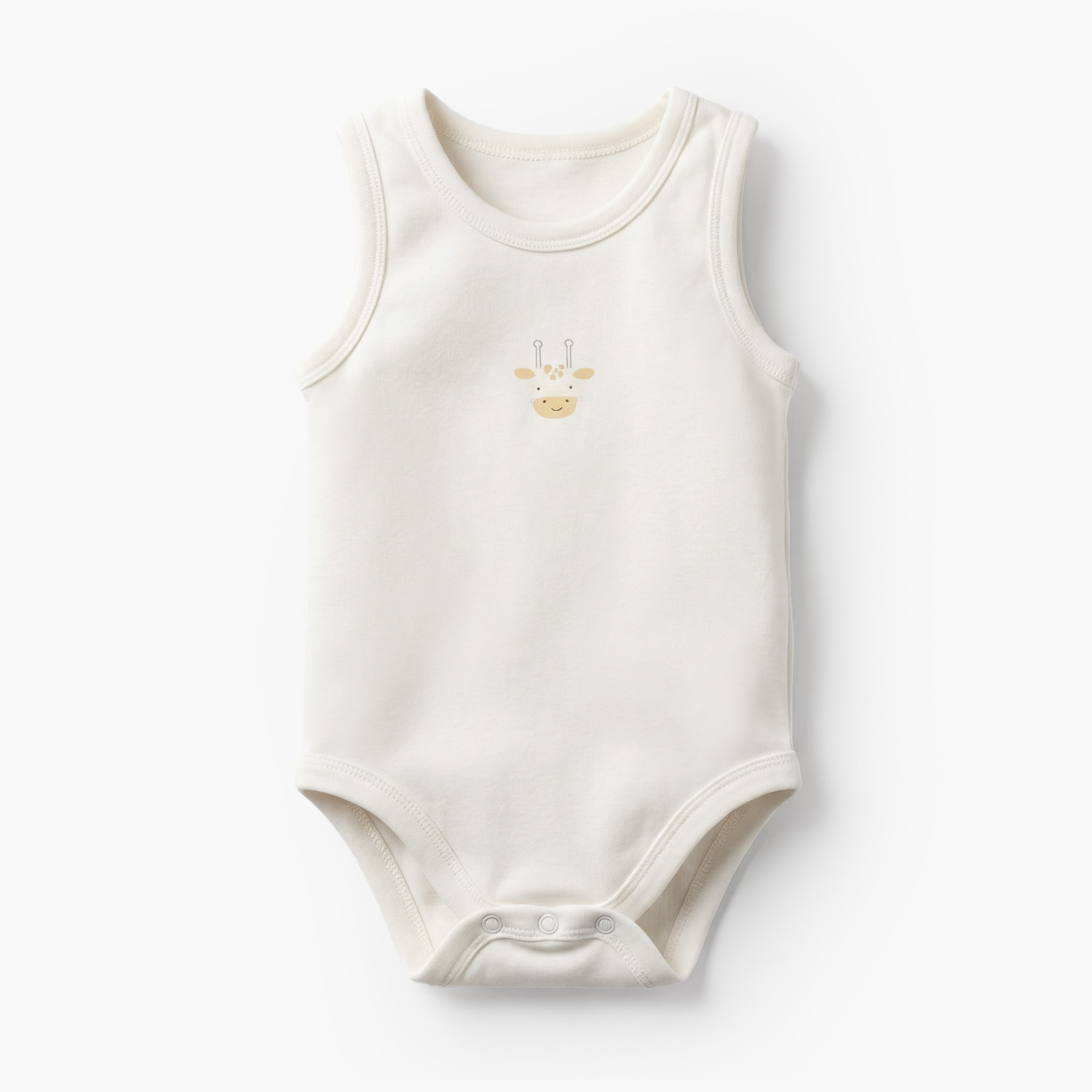 Pack of 7 Juniors Cotton Round Neck Sleeveless Bodysuit with Snap Button Closure-baby-boys-clothing-bodysuits-image-7
