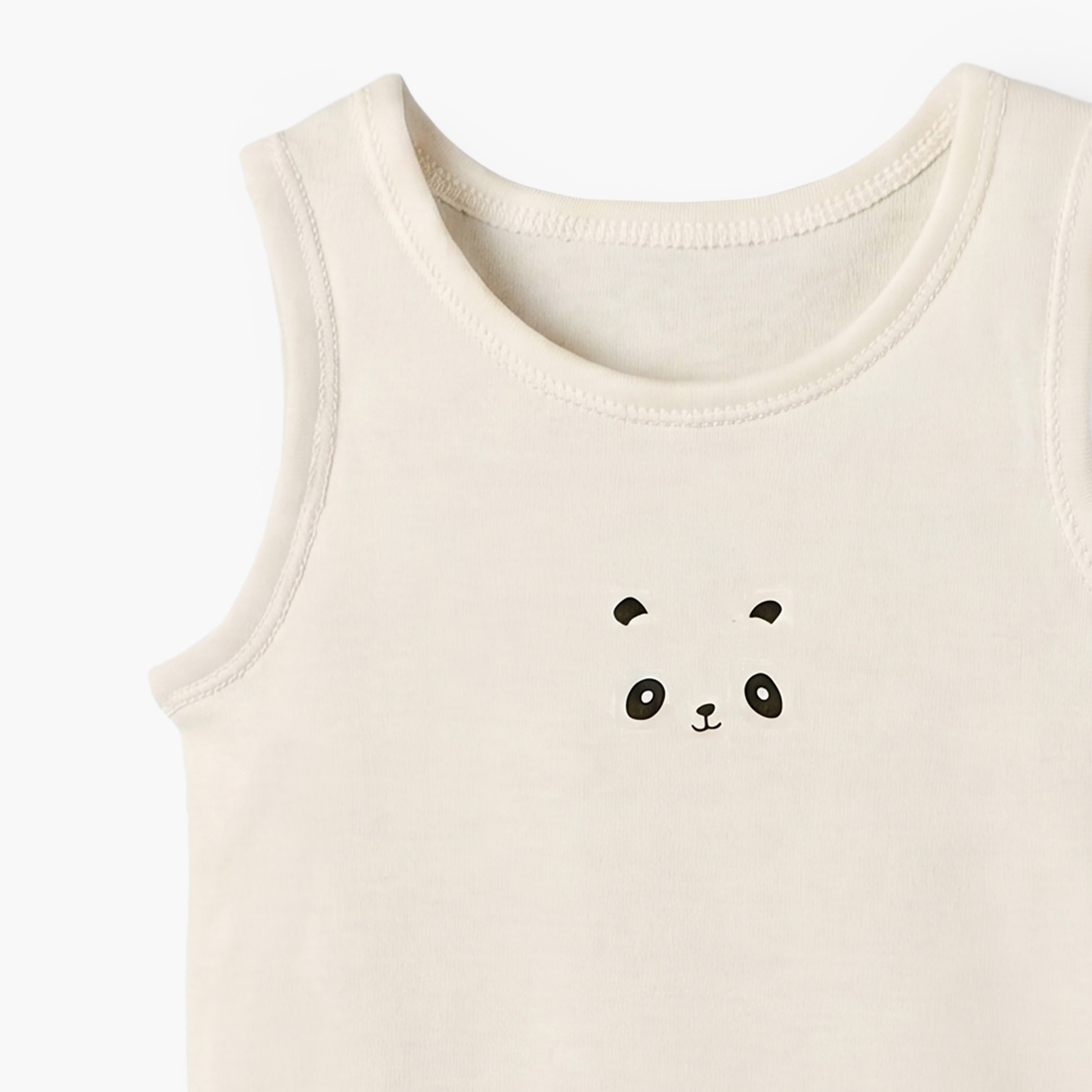 Pack of 7 Juniors Cotton Round Neck Sleeveless Bodysuit with Snap Button Closure-baby-boys-clothing-bodysuits-image-10