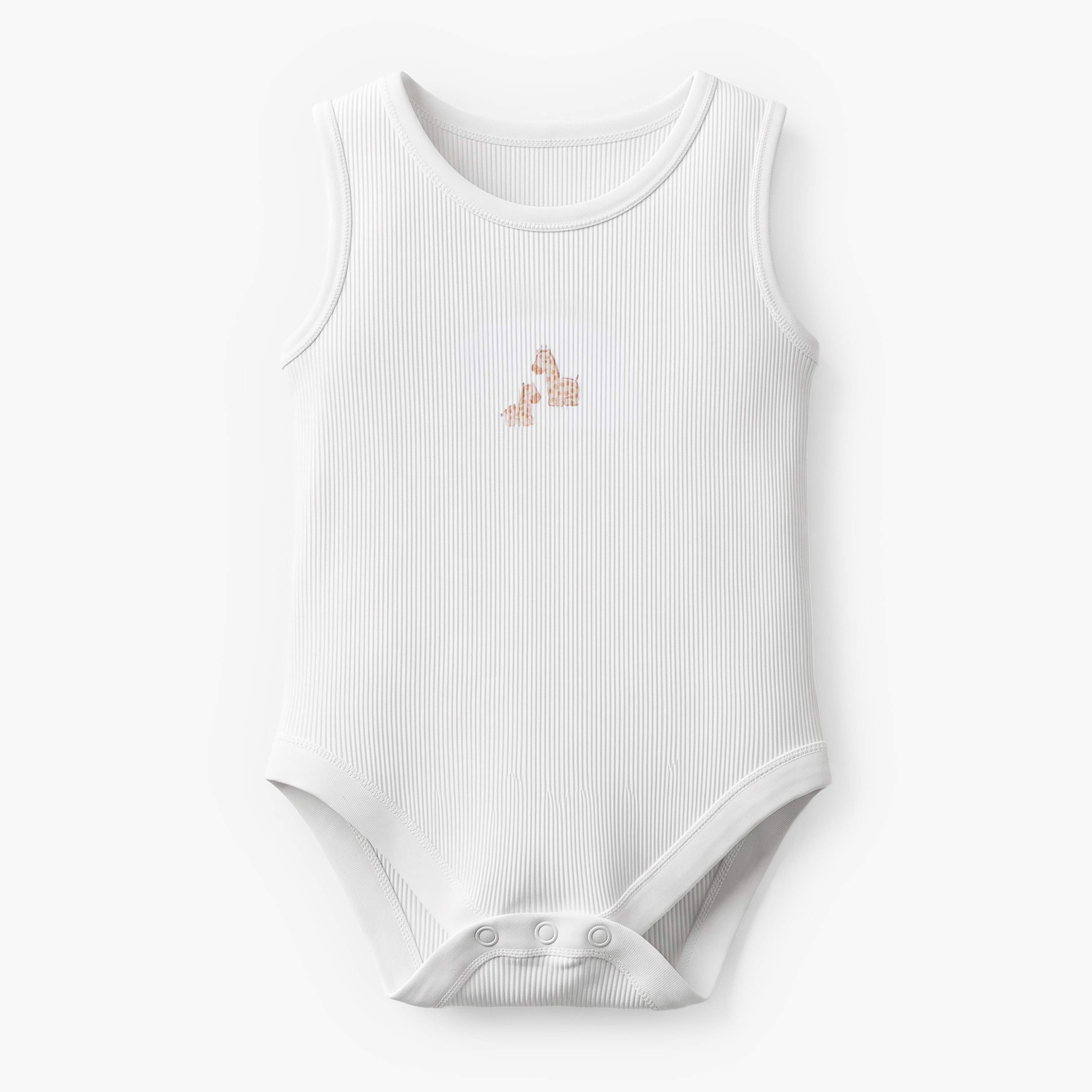 Pack of 5 Juniors Crew Neck Sleeveless Bodysuit with Safari Print-baby-boys-clothing-bodysuits-image-5
