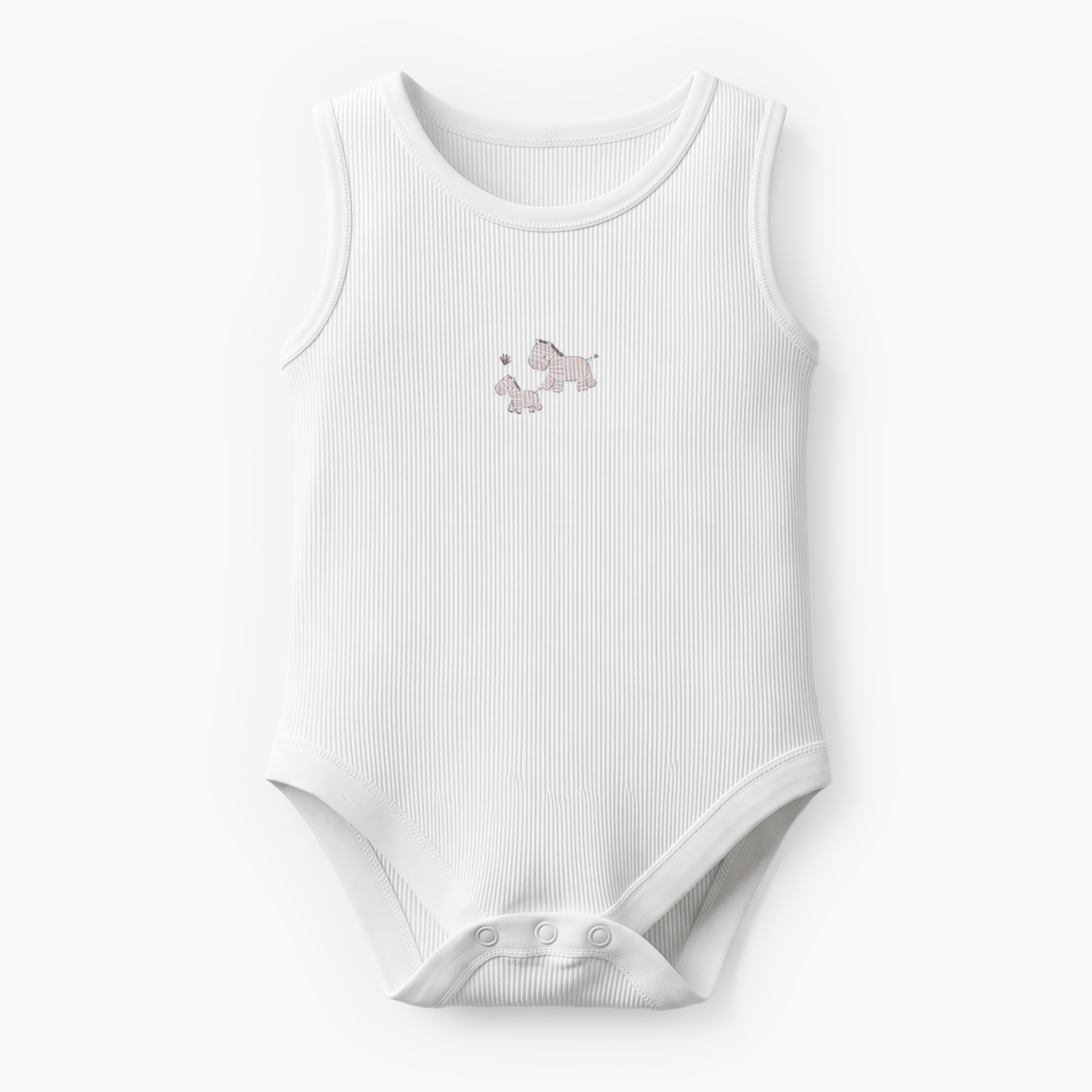 Pack of 5 Juniors Crew Neck Sleeveless Bodysuit with Safari Print-baby-boys-clothing-bodysuits-image-7