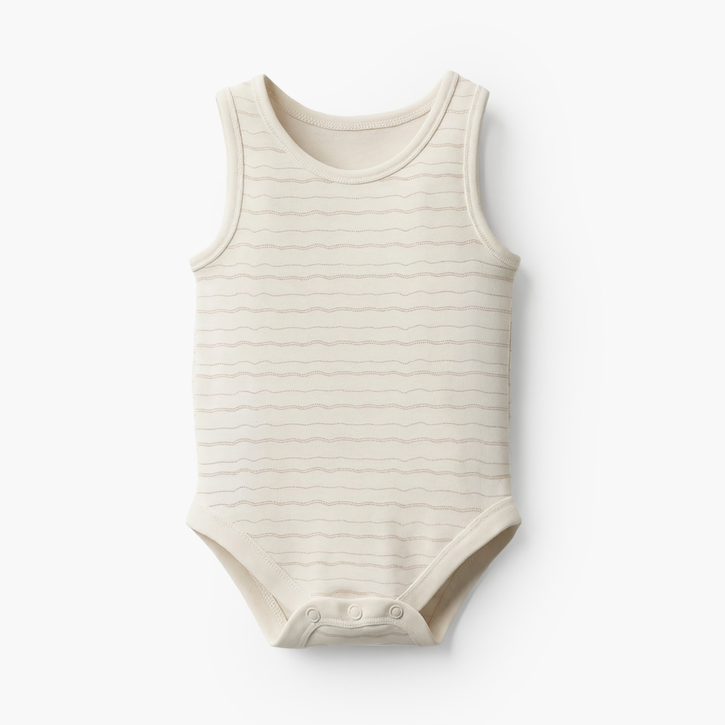 Pack of 7 Juniors Cotton Round Neck Sleeveless Bodysuit with Snap Button Closure-baby-boys-clothing-bodysuits-image-4
