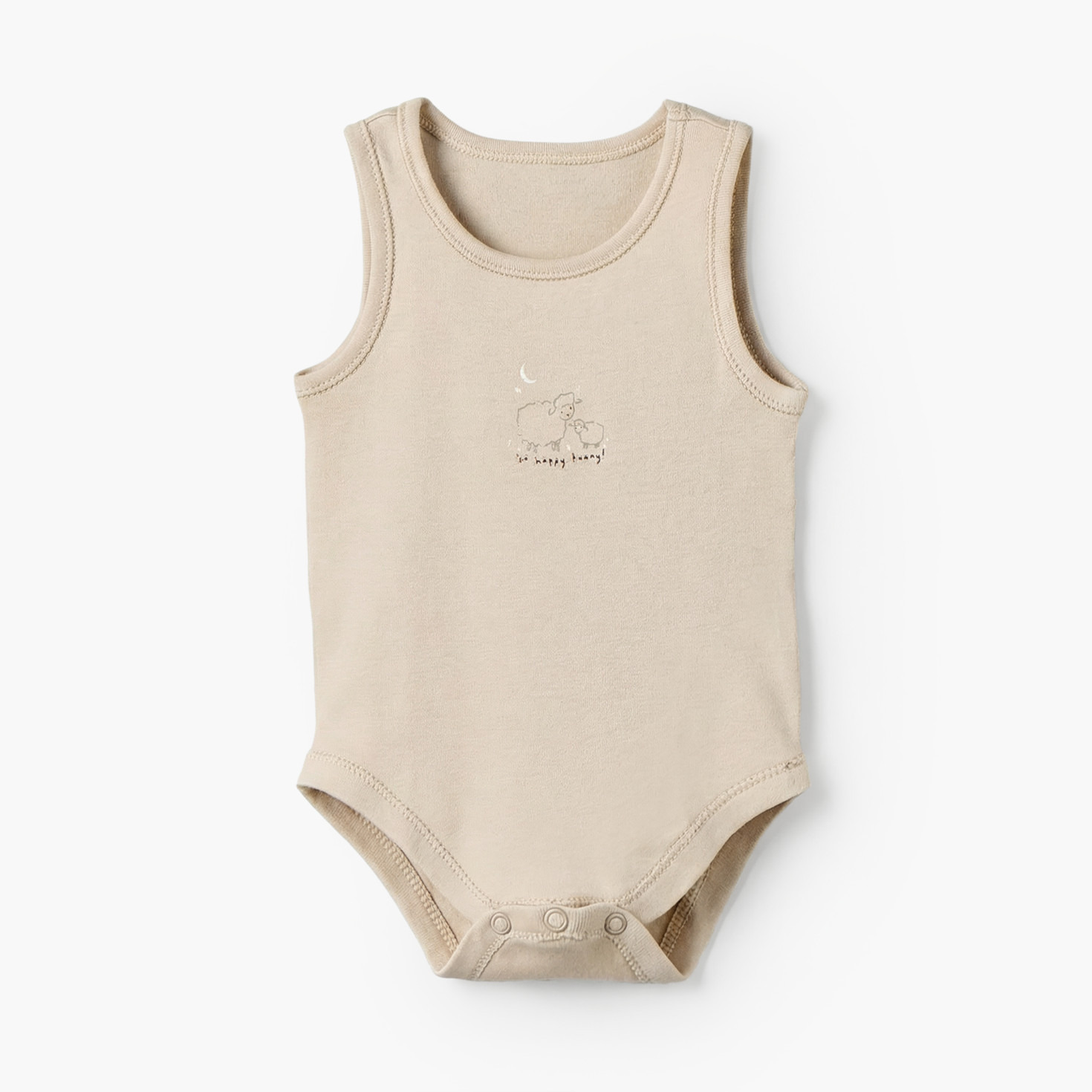 Pack of 7 Juniors Cotton Round Neck Sleeveless Bodysuit with Snap Button Closure-baby-boys-clothing-bodysuits-image-5