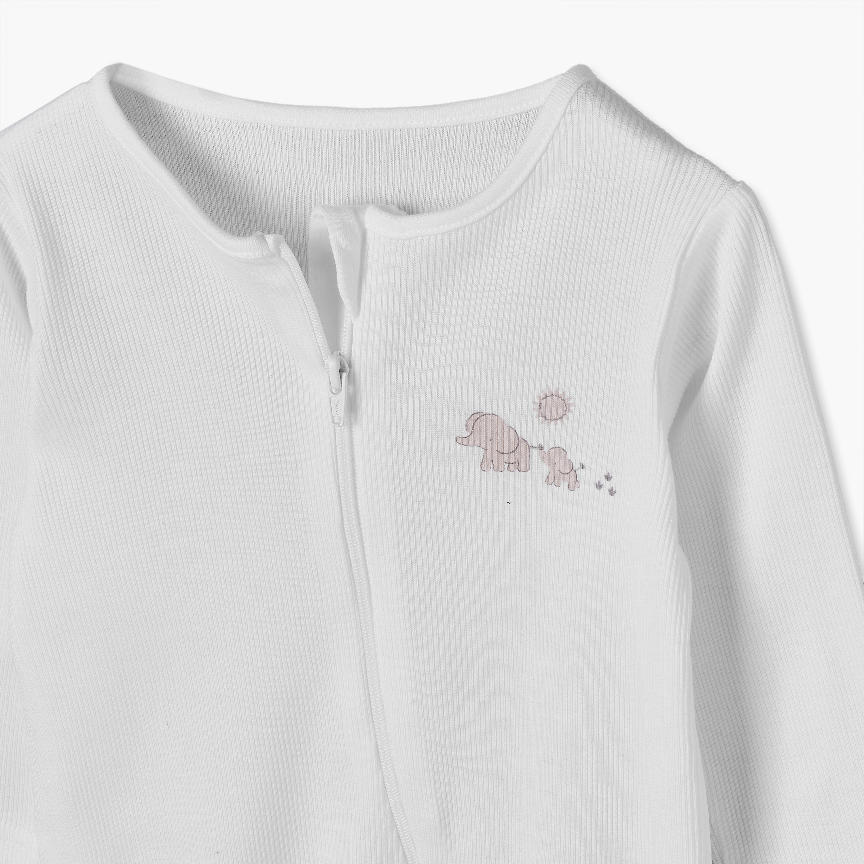 Juniors Cotton Crew Neck Long Sleeves Sleepsuit with Safari Print-baby-boys-clothing-nightwear-sleepsuits-image-9